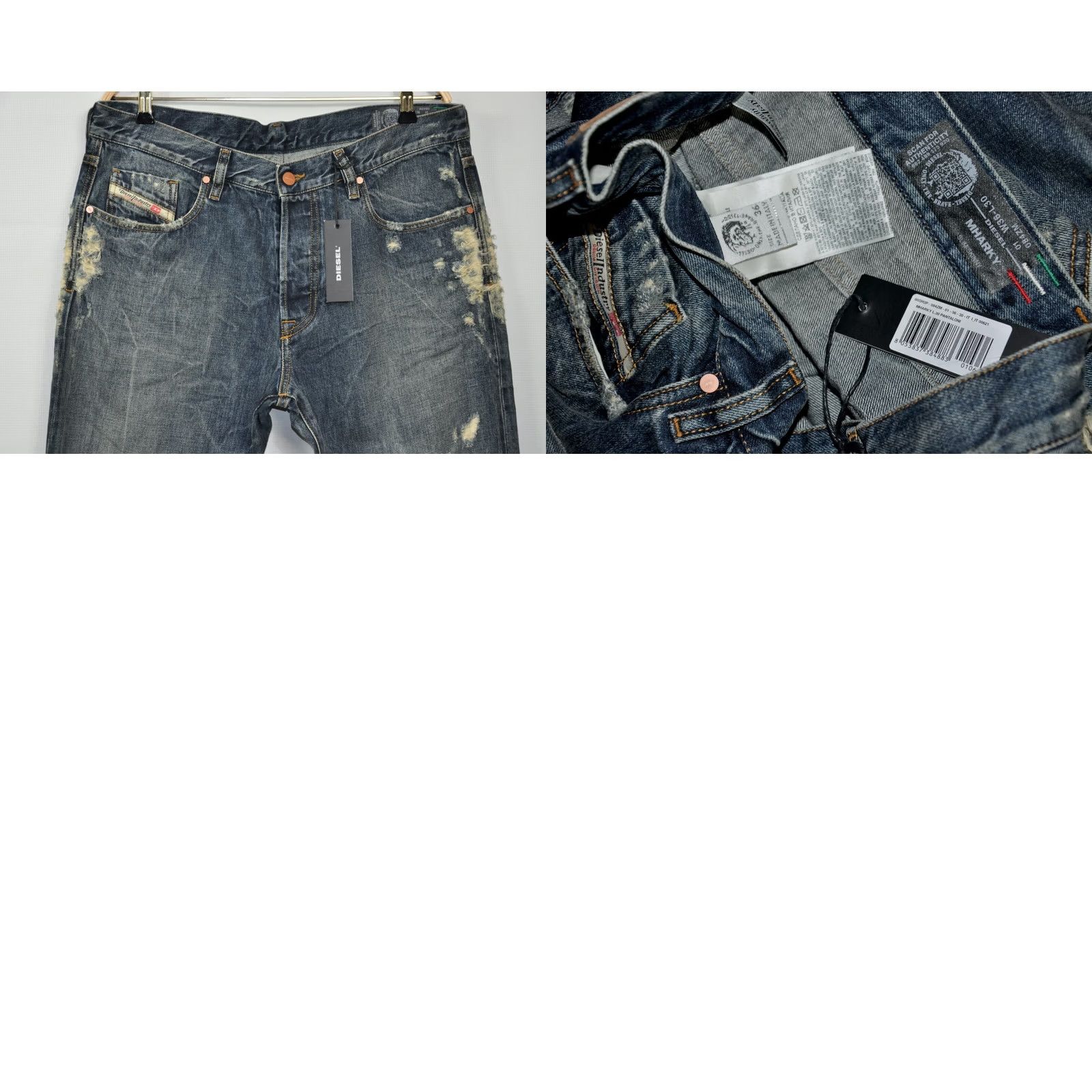 Diesel Diesel Mharky Slim Skinny Jeans W36/L30 Size US 36 / EU 52 - 8 Thumbnail