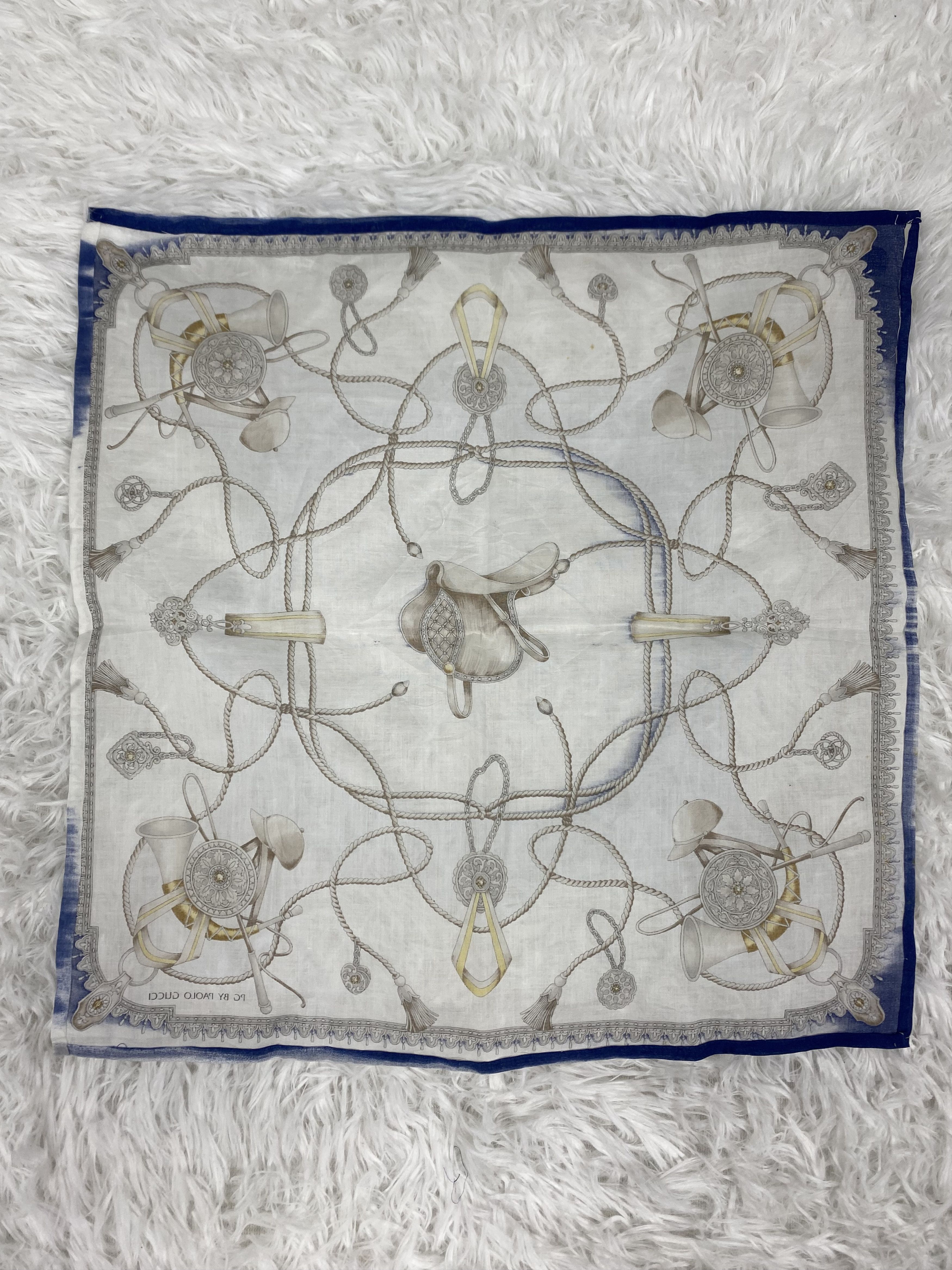 Paolo Gucci Vintage Paolo Gucci Handkerchief Neckerchief PH0305 Size ONE SIZE - 5 Thumbnail