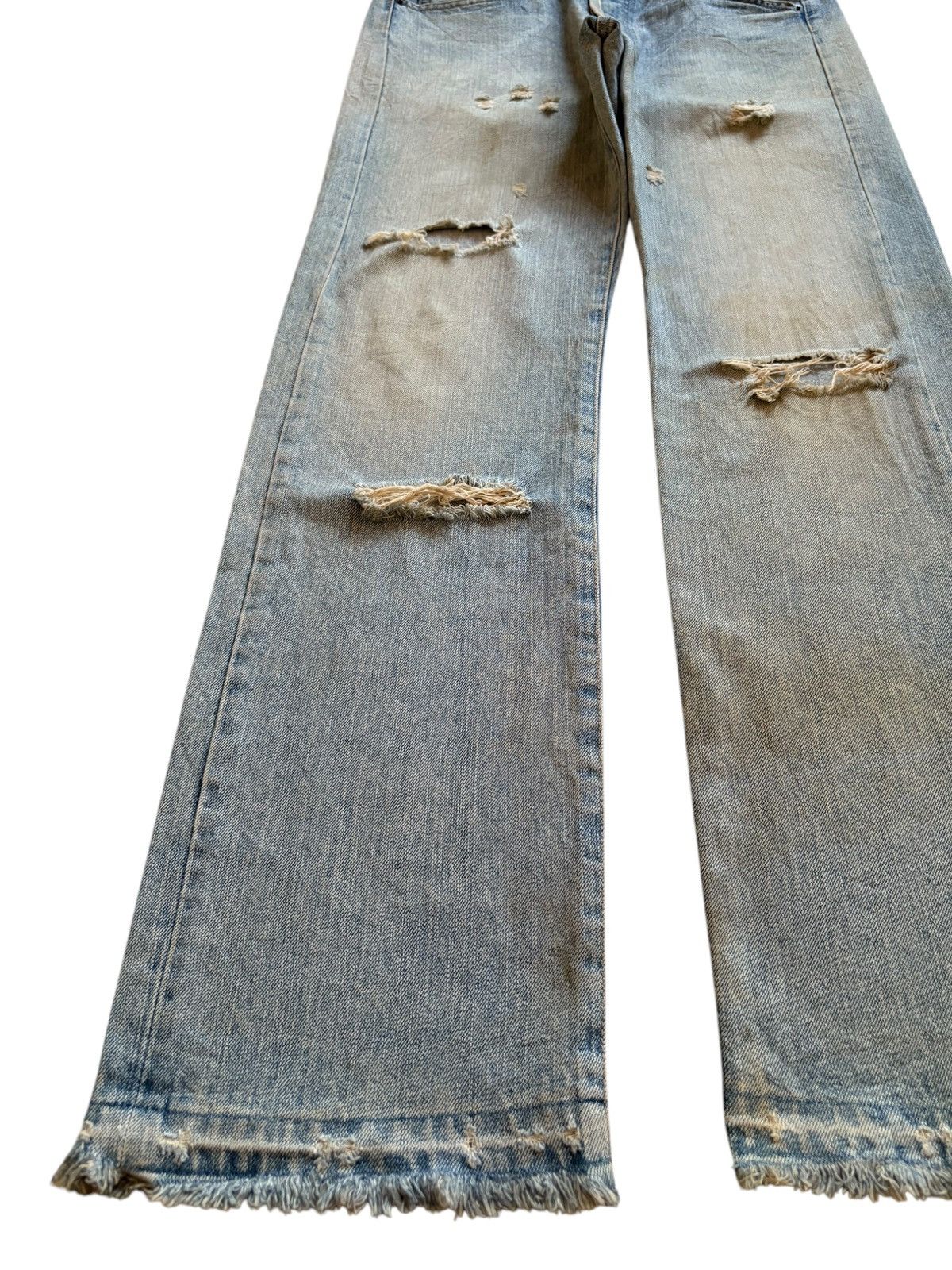 Japanese Brand × Takeo Kikuchi Vintage Japanese Takeo Kikuchi Mud Wash Distress Loose Jeans Size US 32 / EU 48 - 6 Thumbnail