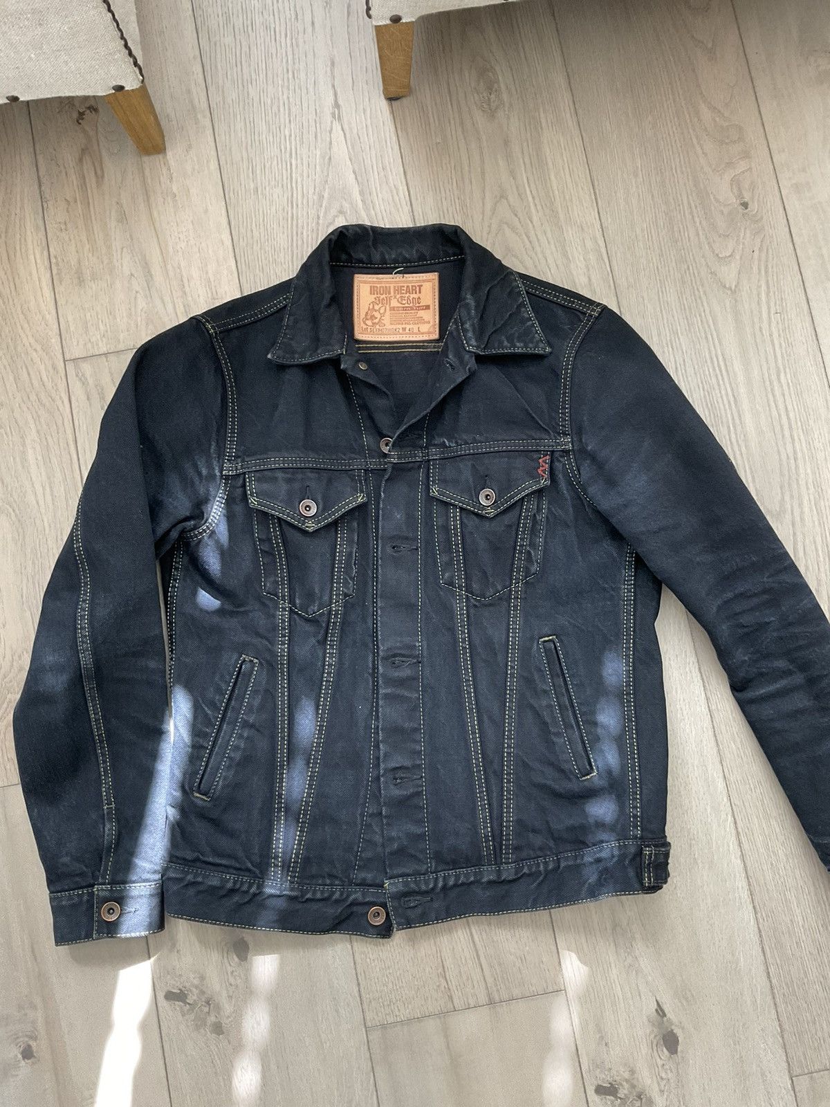 Iron Heart IRON HEART SEXIH07IIIBK2 = TYPE III MODIFIED OVERDYED JACKET