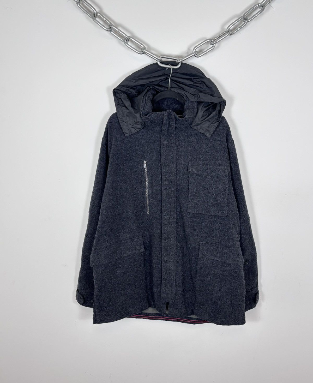 Victorinox Victorinox Swiss Men’s Multipocket Tech Wool Hooded Coat Size US XL / EU 56 / 4 - 1 Thumbnail