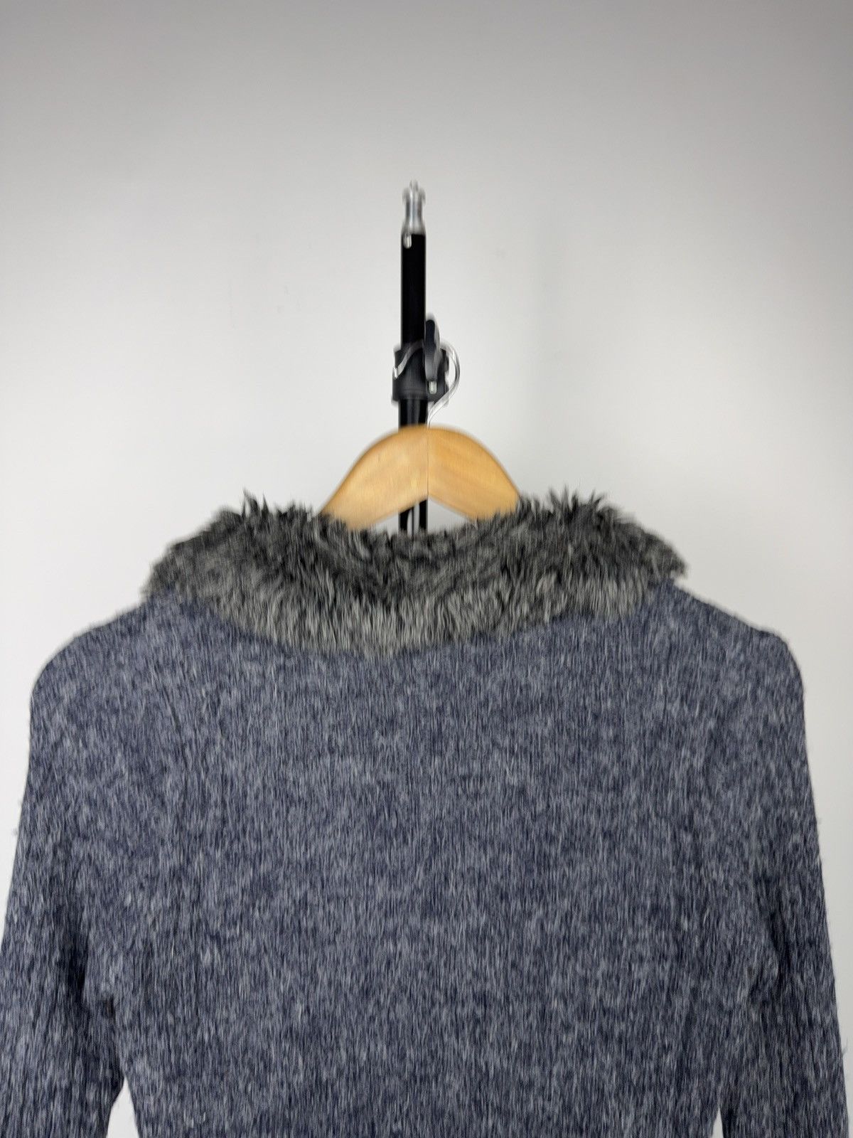 If Six Was Nine Y2K Faux Fur Trim Knit Retro Cardigan If Six Was Nine Style Size S / US 4 / IT 40 - 8 Thumbnail
