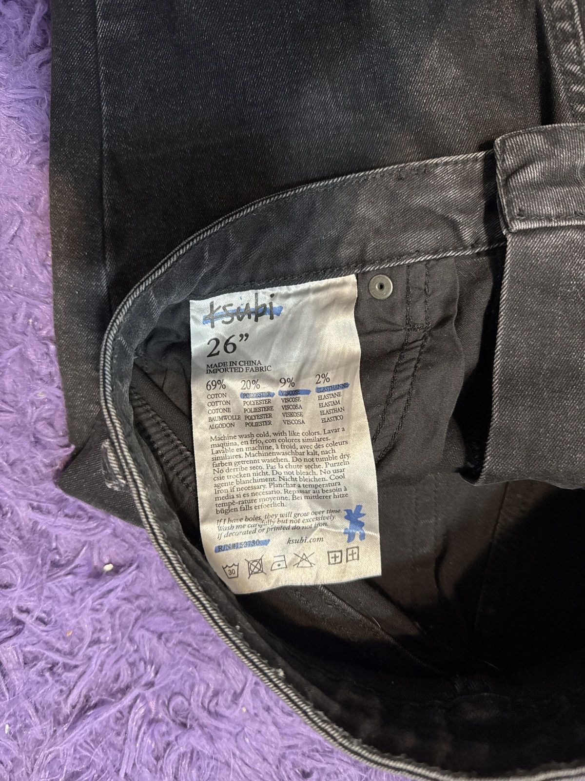 Ksubi Ksubi SPRAY ON HELL CAT 001 Black Size 26" / US 2 / IT 38 - 6 Thumbnail