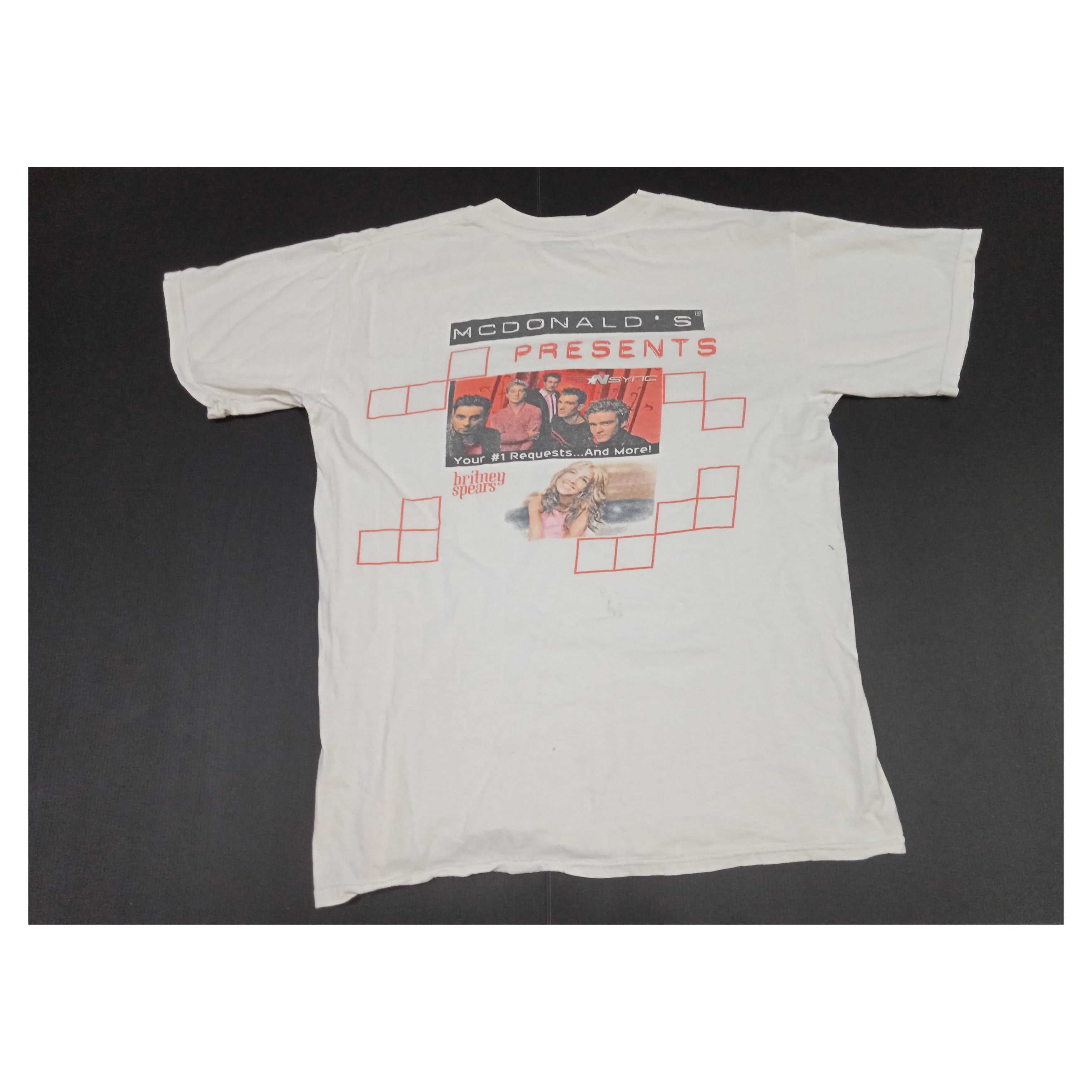 Vintage Vintage McDonald's NSYNC Britney Spears T Shirt Size US M / EU 48-50 / 2 - 1 Thumbnail