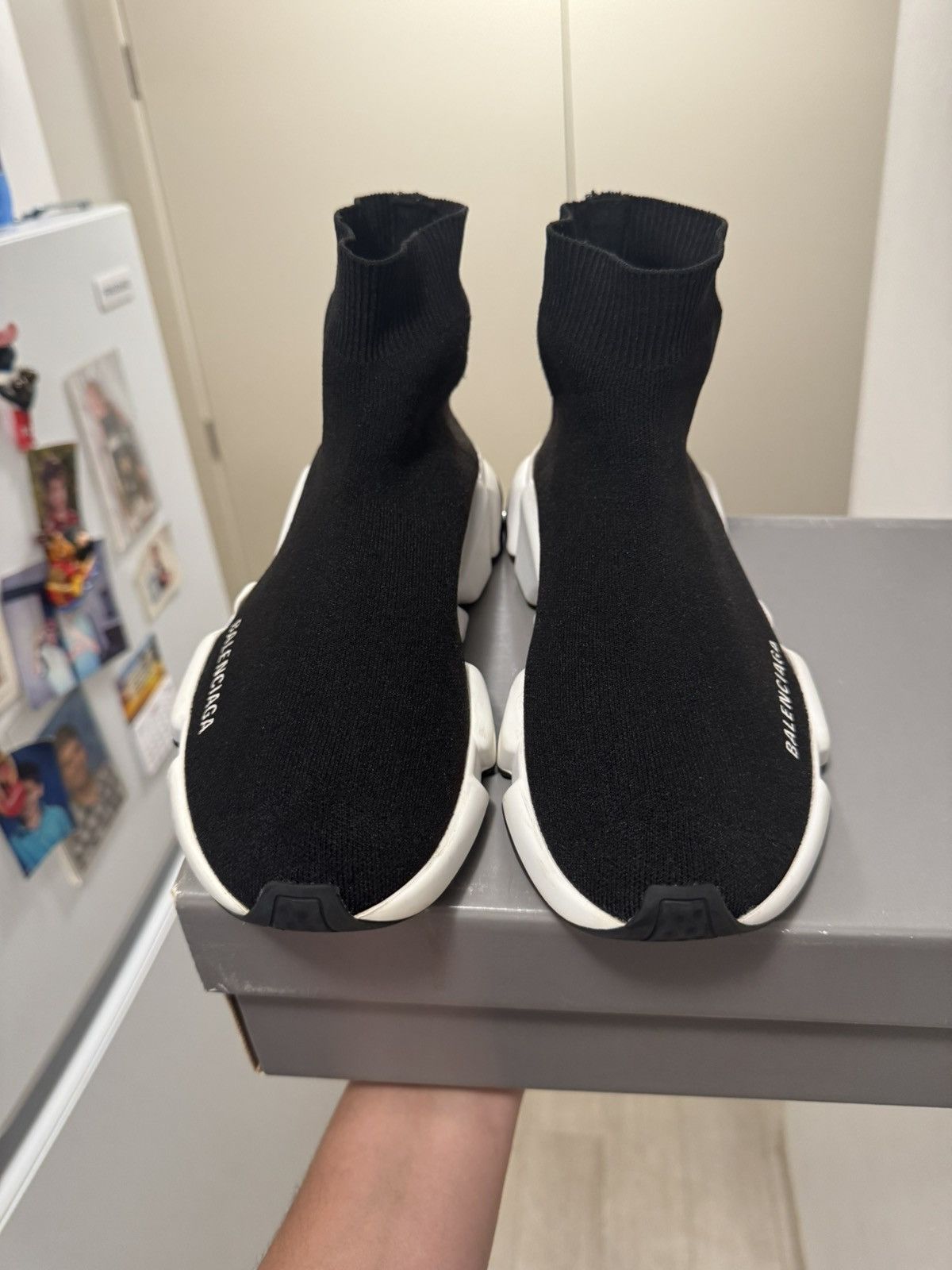 Balenciaga Size 8 US Balenciaga Speed Trainer 2019 587286 WO5G9 1000 Size US 8 / IT 38 - 2 Thumbnail