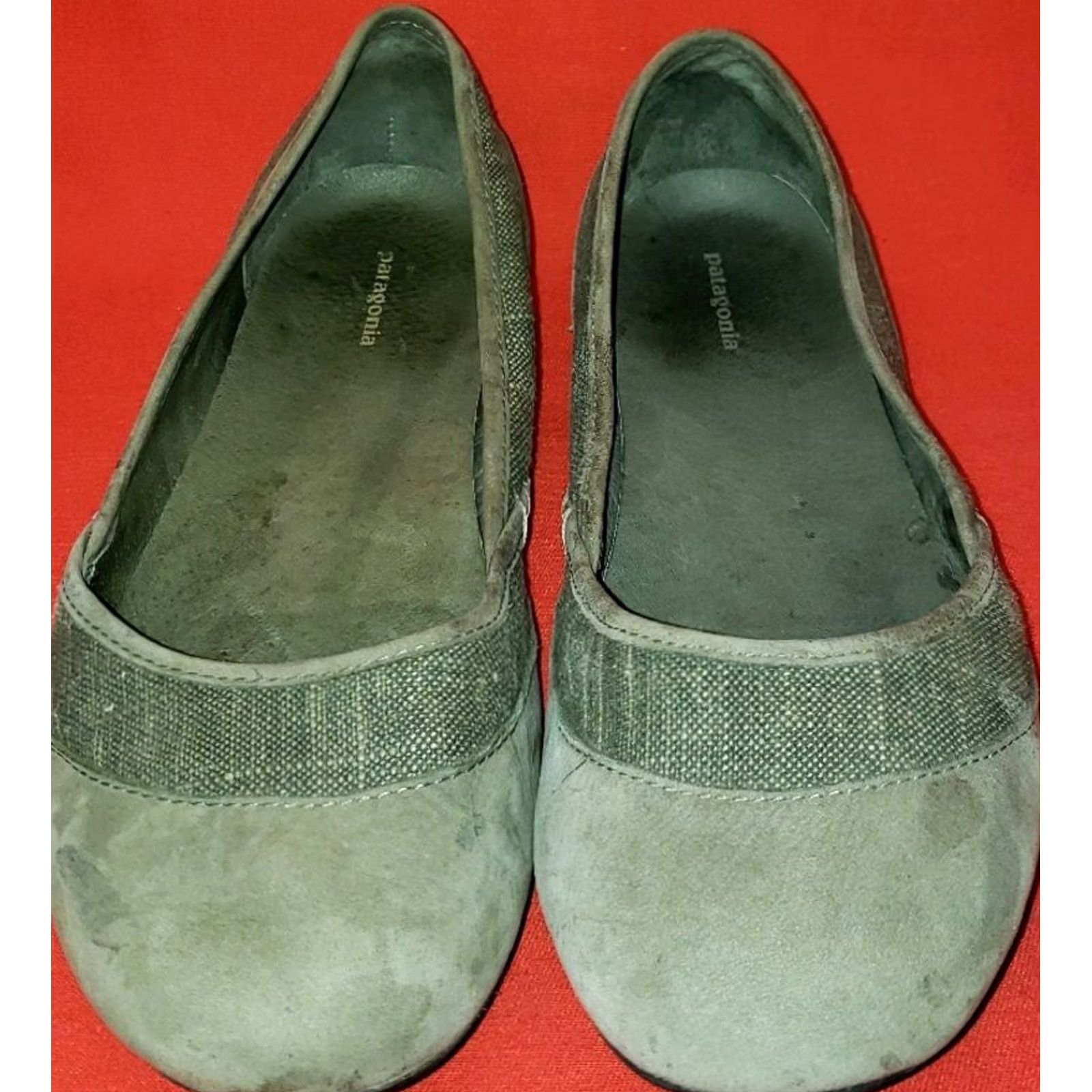 Patagonia Patagonia Maha Hickory Flats Size 7M Light Green 38EU Leather Insole Ballet Flat Womens Shoes Size US 5 / IT 35 - 3 Thumbnail