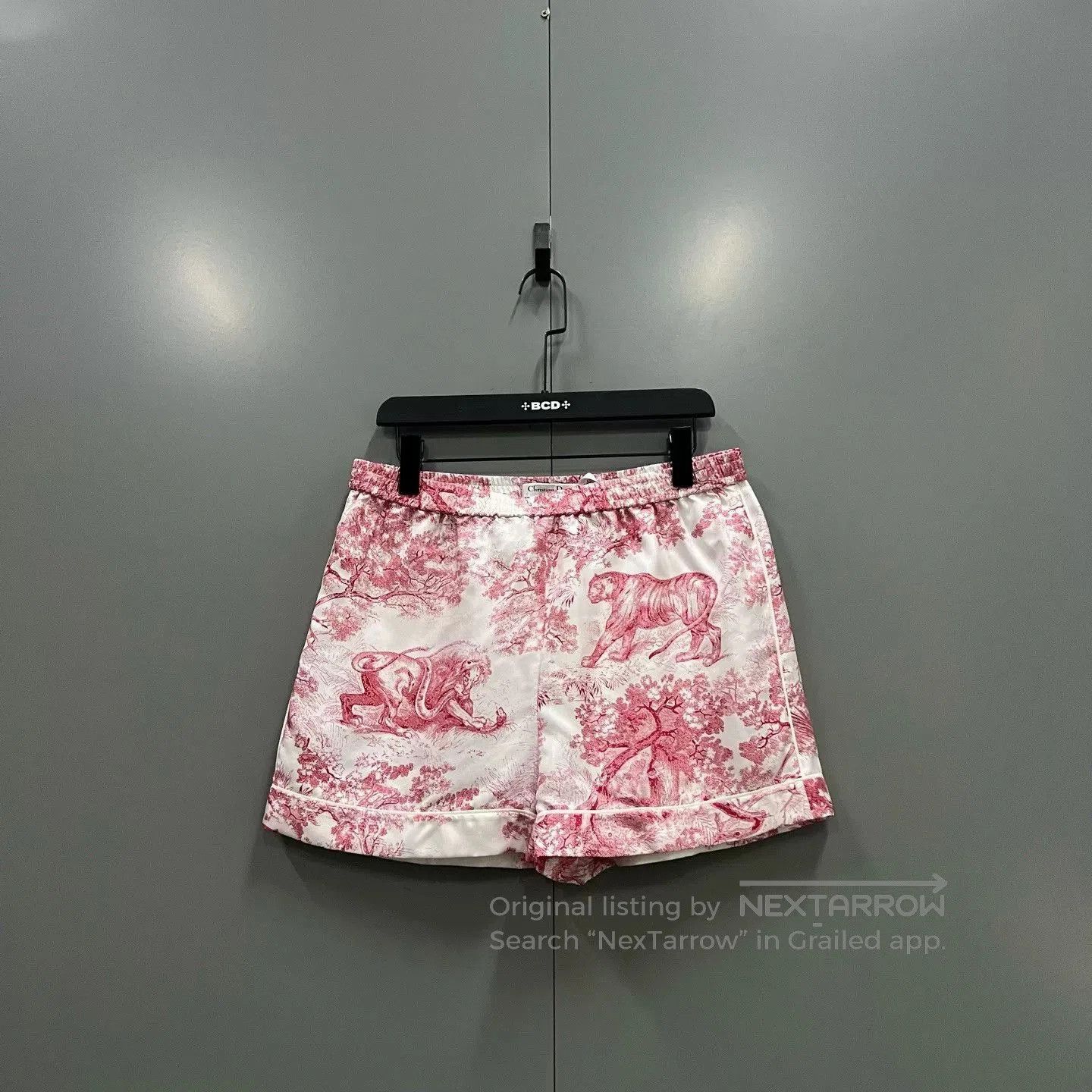 Dior Dior Silk Animal Print Shorts. Size 37" - 1 Thumbnail