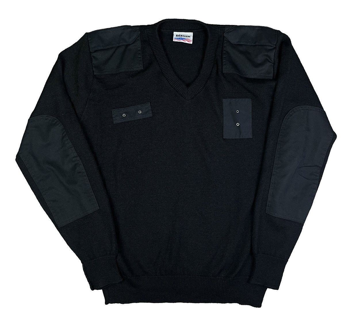Vintage Vintage 90’s Blauer Tactical Sweater 🖤 Size US L / EU 52-54 / 3 - 1 Thumbnail
