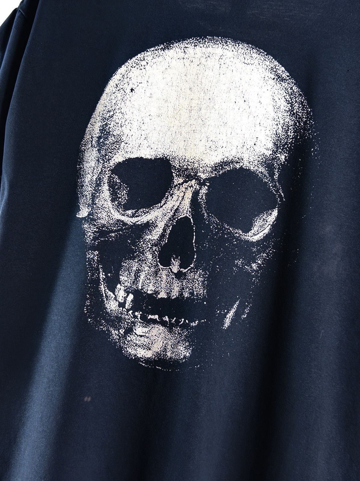 Band Tees 00s Vintage Satyricon Skull Distressed Black Metal Rock Tee Size US L / EU 52-54 / 3 - 8 Thumbnail