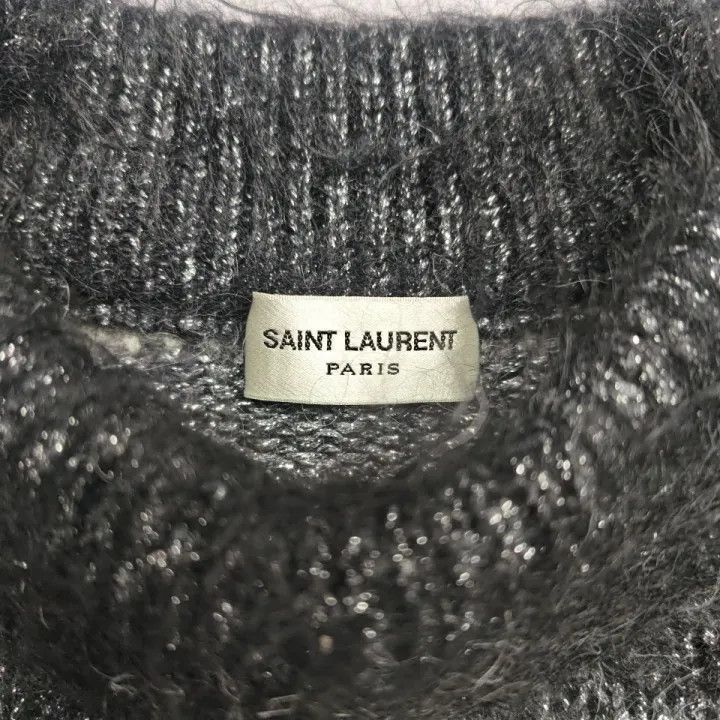 Saint Laurent Paris Saint Laurent Striped Long Sleeve Sweater -2507 Size XS / US 0-2 / IT 36-38 - 4 Thumbnail