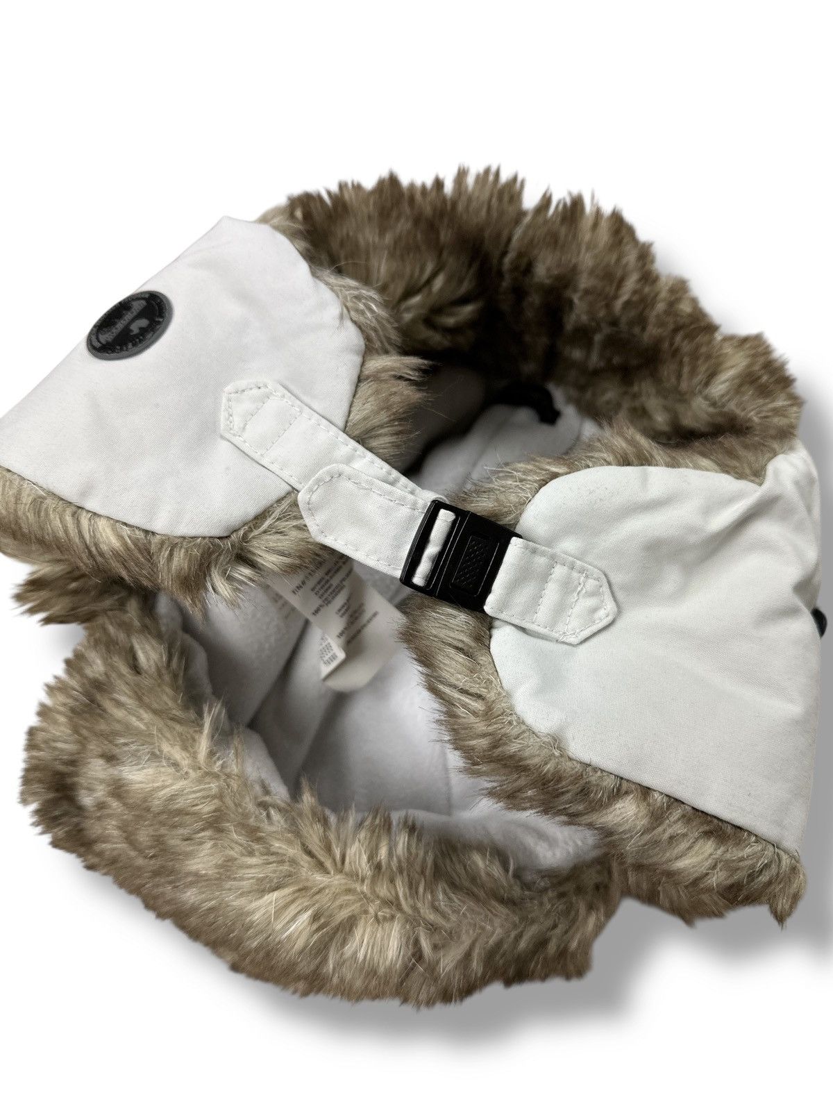 Napapijri Napapijri White Trapper Hat Winter Pilot Aviator Ushanka OS Size ONE SIZE - 10 Thumbnail