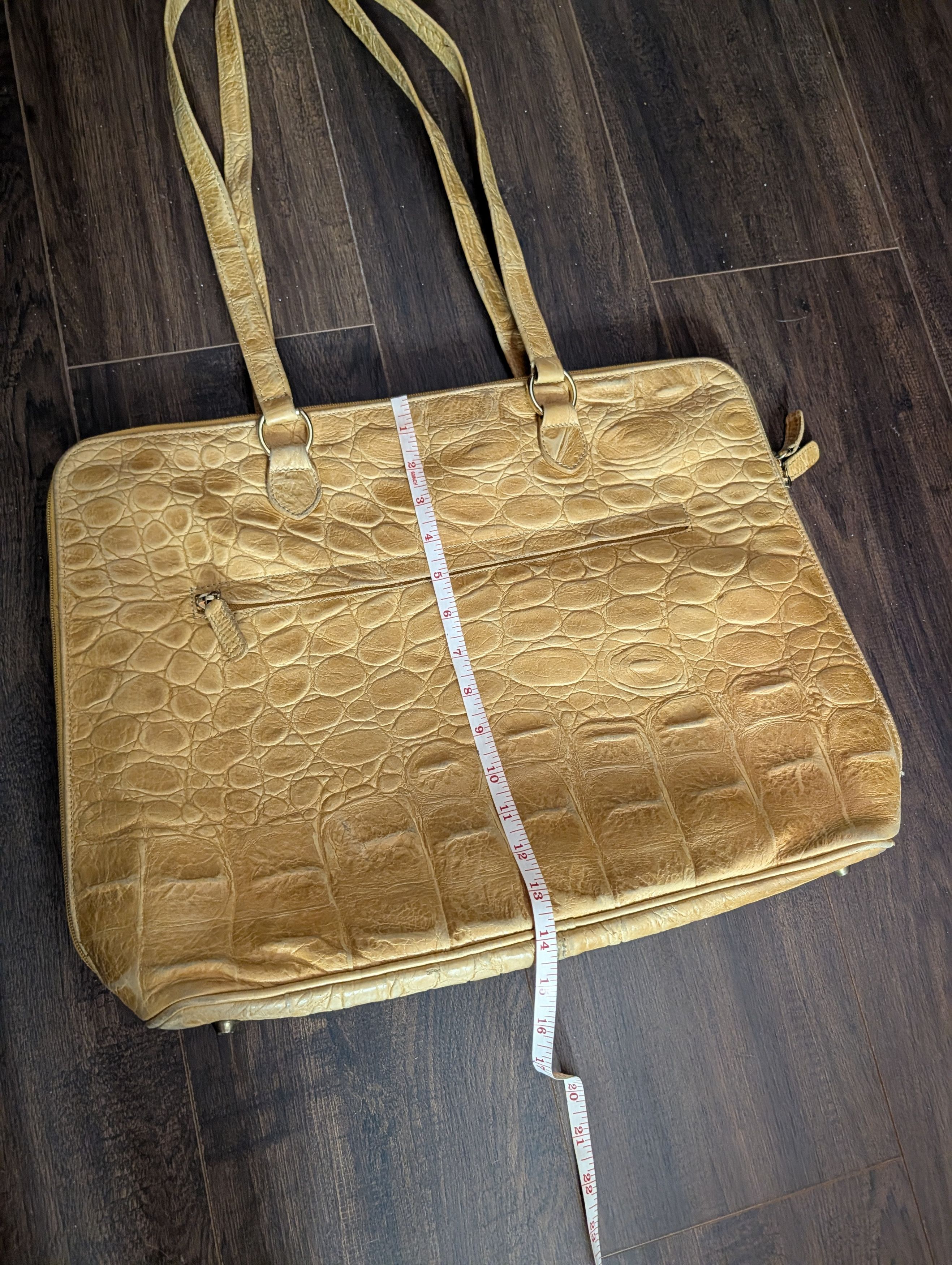 Italia Independent TANGAROA Real Crocodile XL Zip Double Handle bag Size ONE SIZE - 17 Thumbnail