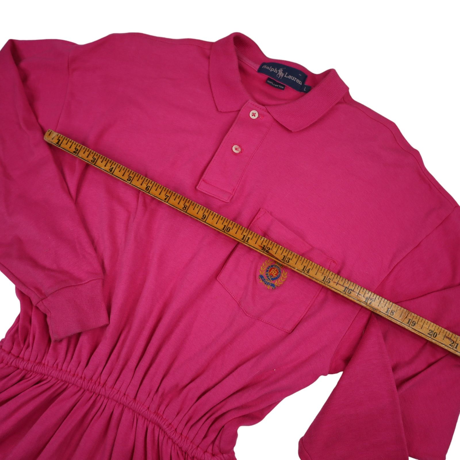 Polo Ralph Lauren × Vintage Vintage Polo Ralph Lauren Cookie Crest Dress Size L / US 10 / IT 46 - 5 Thumbnail