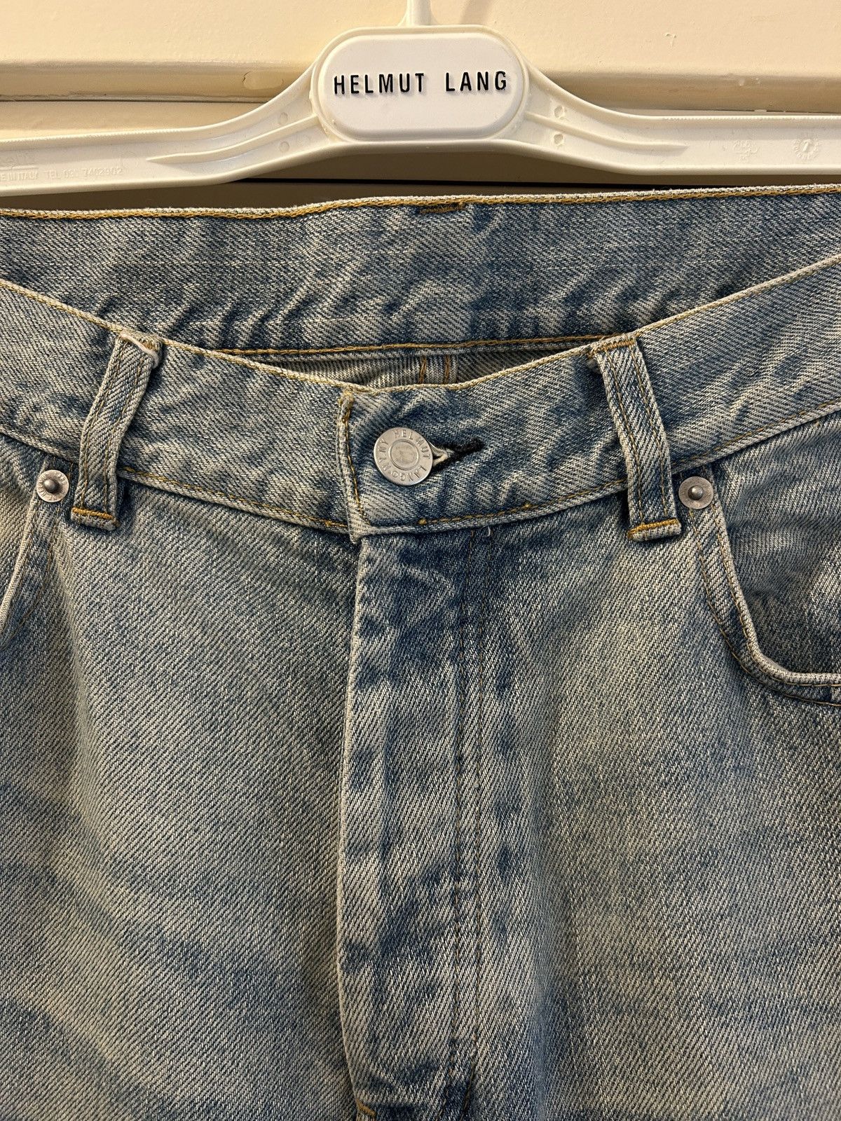 Helmut Lang 2000s classic cut light sanded denim jeans Size US 32 / EU 48 - 5 Thumbnail