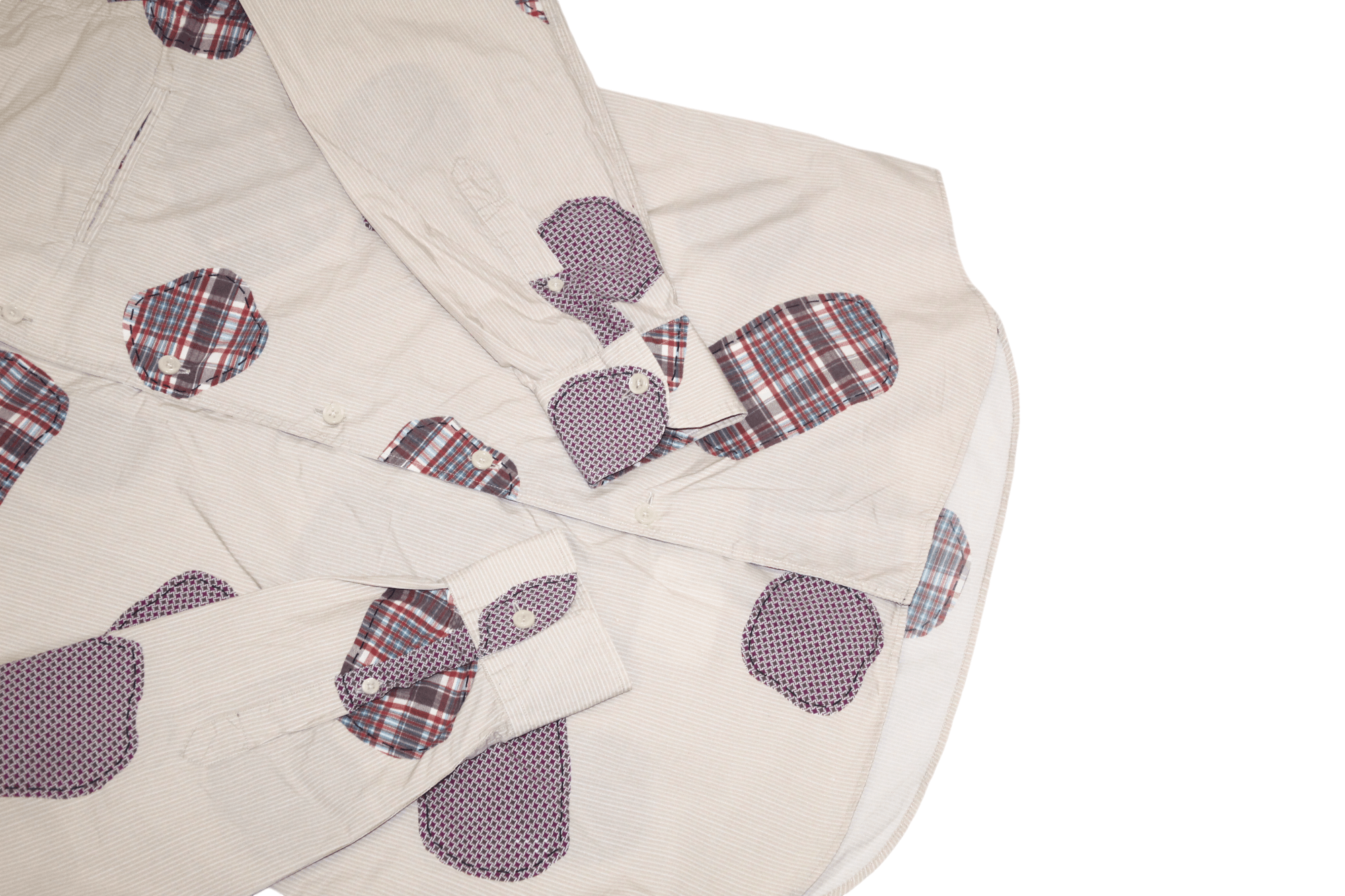Corneliani Corneliani ID Boro Patchwork Cutaway collar casual shirt Size US M / EU 48-50 / 2 - 8 Thumbnail