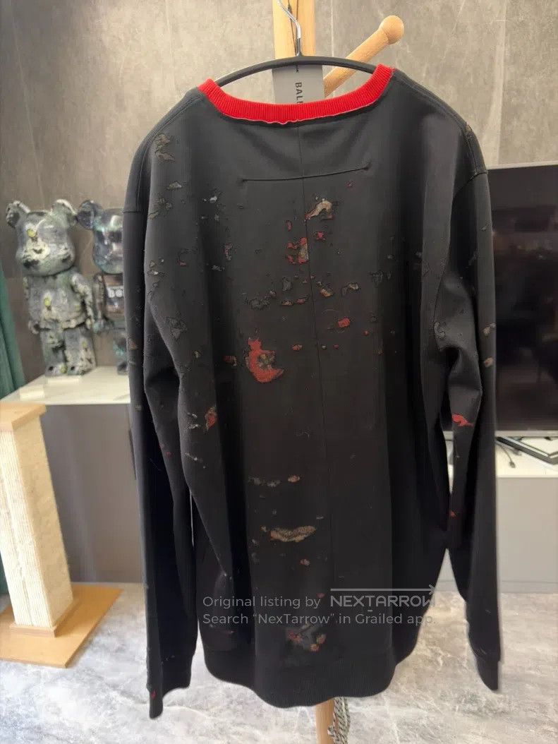 Givenchy Givenchy Art Mural Hole Sweatshirt Size US M / EU 48-50 / 2 - 2 Thumbnail