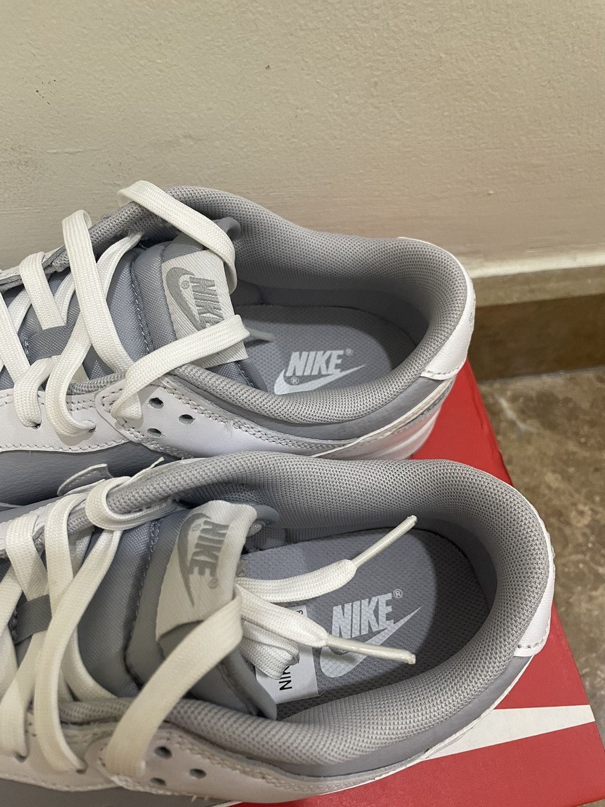 Nike ‼️Negotiable‼️ Nike Dunk Low White Neutral Grey Size US 10 / EU 43 - 5 Thumbnail