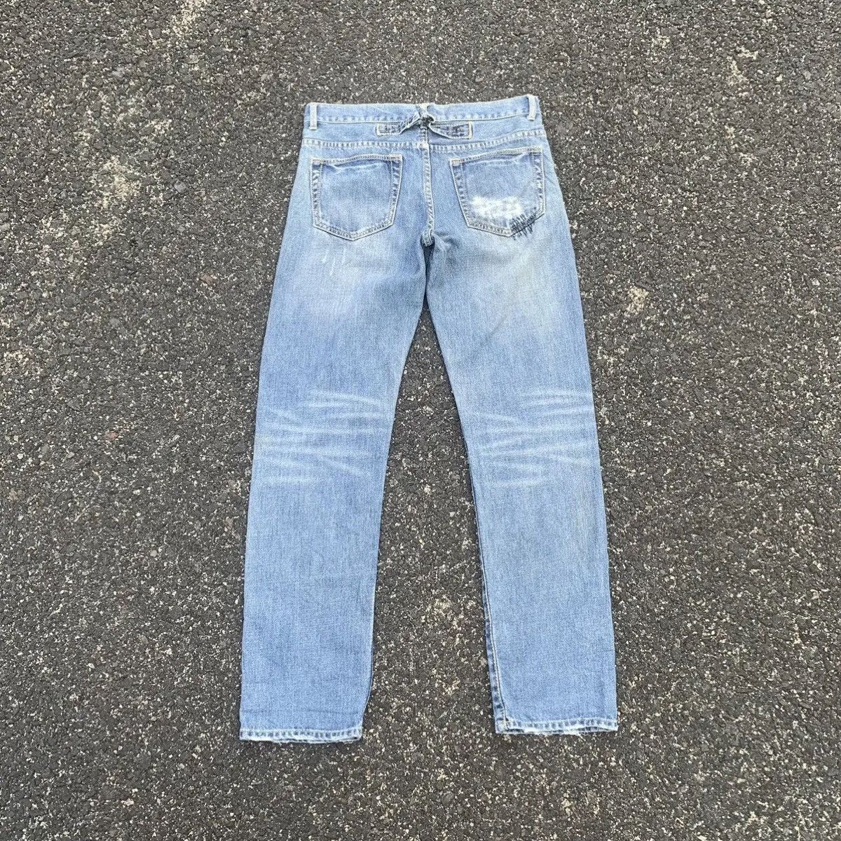 Hysteric Glamour 🔥Distressed Denim 32x31 Faded Jeans Cinch Back Denim Pants Size US 32 / EU 48 - 2 Thumbnail
