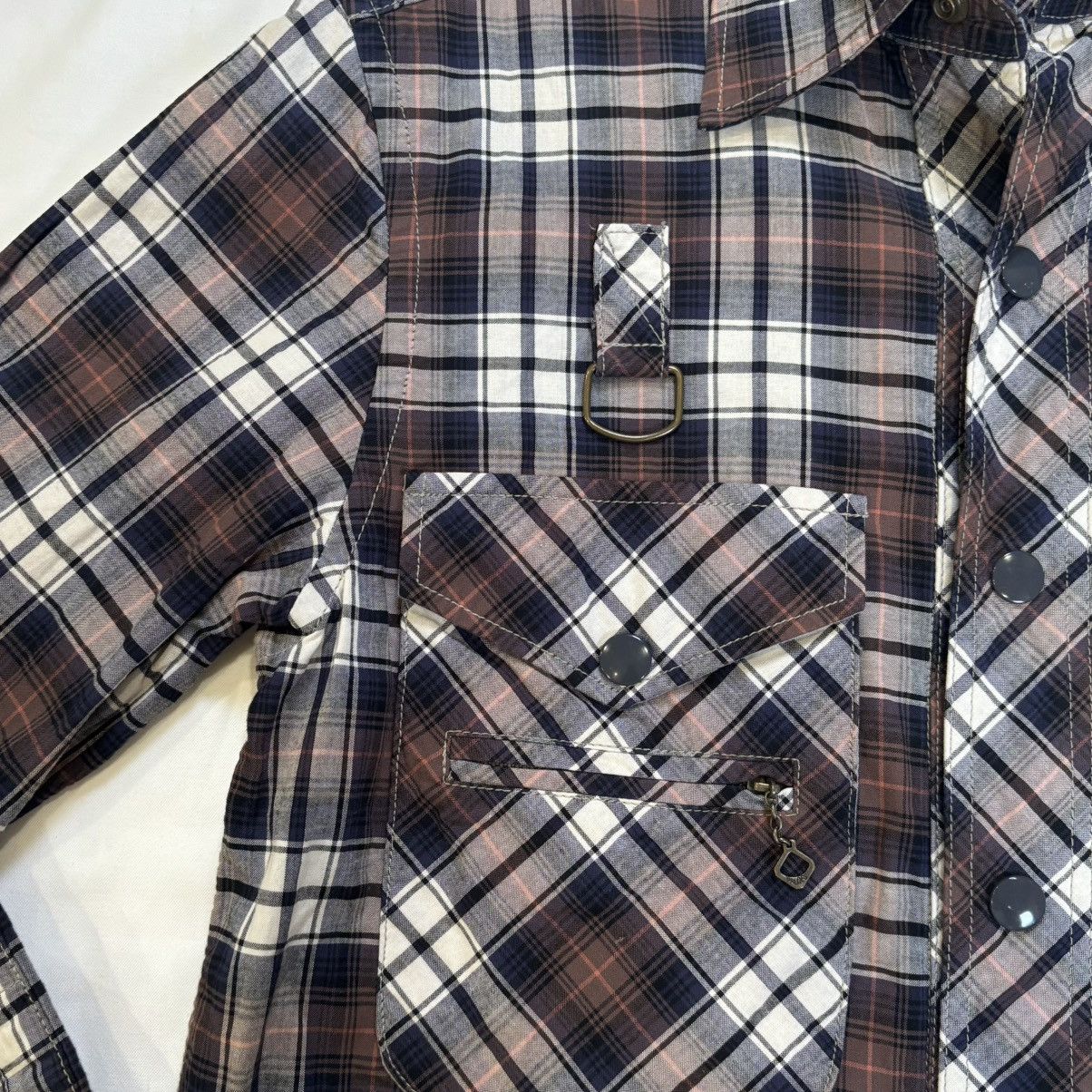 Soundman Soundman Japan Plaid Zip Shirt Jacket (Waldes Zipper) Size US S / EU 44-46 / 1 - 4 Thumbnail