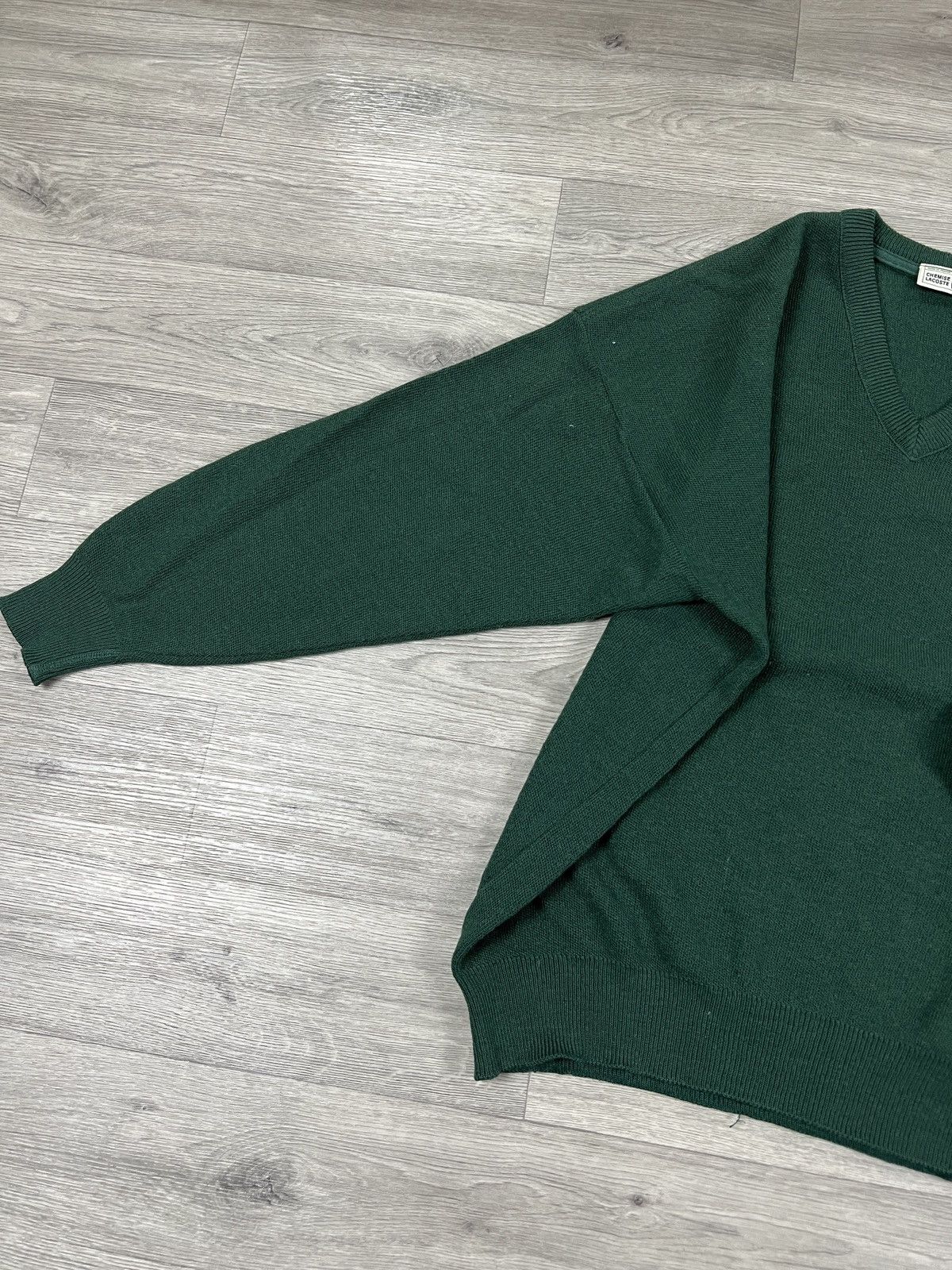 Lacoste Vintage Lacoste V-Neck Wool Sweater Men’s Size XL L Size US XL / EU 56 / 4 - 3 Thumbnail