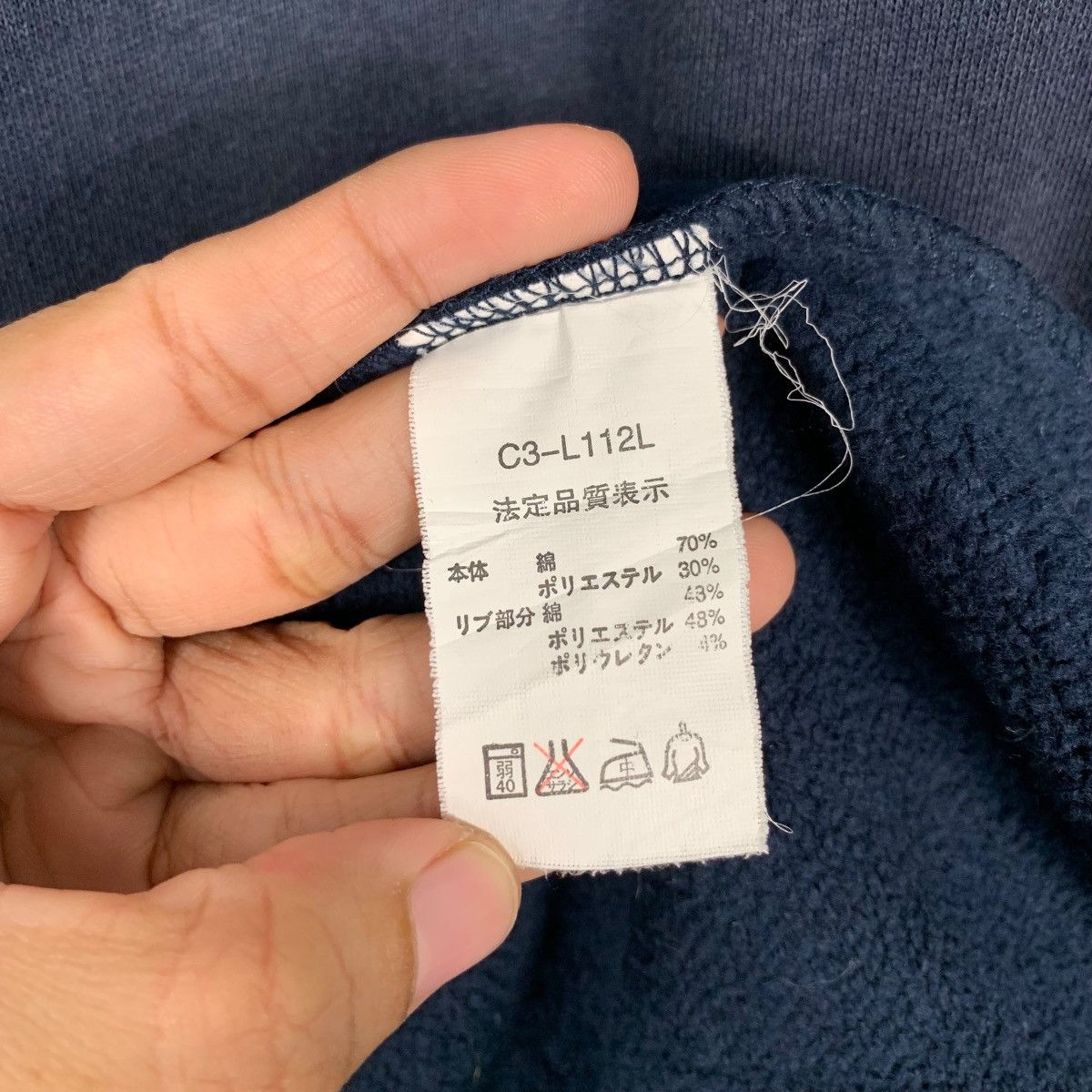 Champion CHAMPION Navy Blue Zipper Hoodies Sweatshirt #1724-C76 Size US XXL / EU 58 / 5 - 19 Thumbnail
