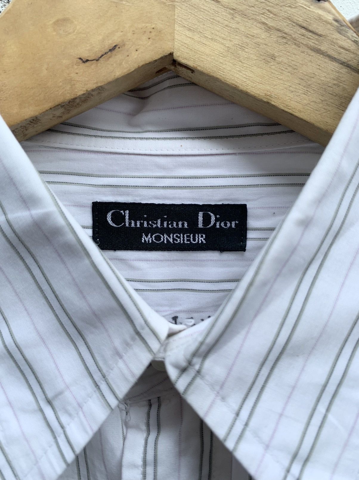 Christian Dior Monsieur Vintage christian dior striped button ups shirt Size US L / EU 52-54 / 3 - 6 Thumbnail