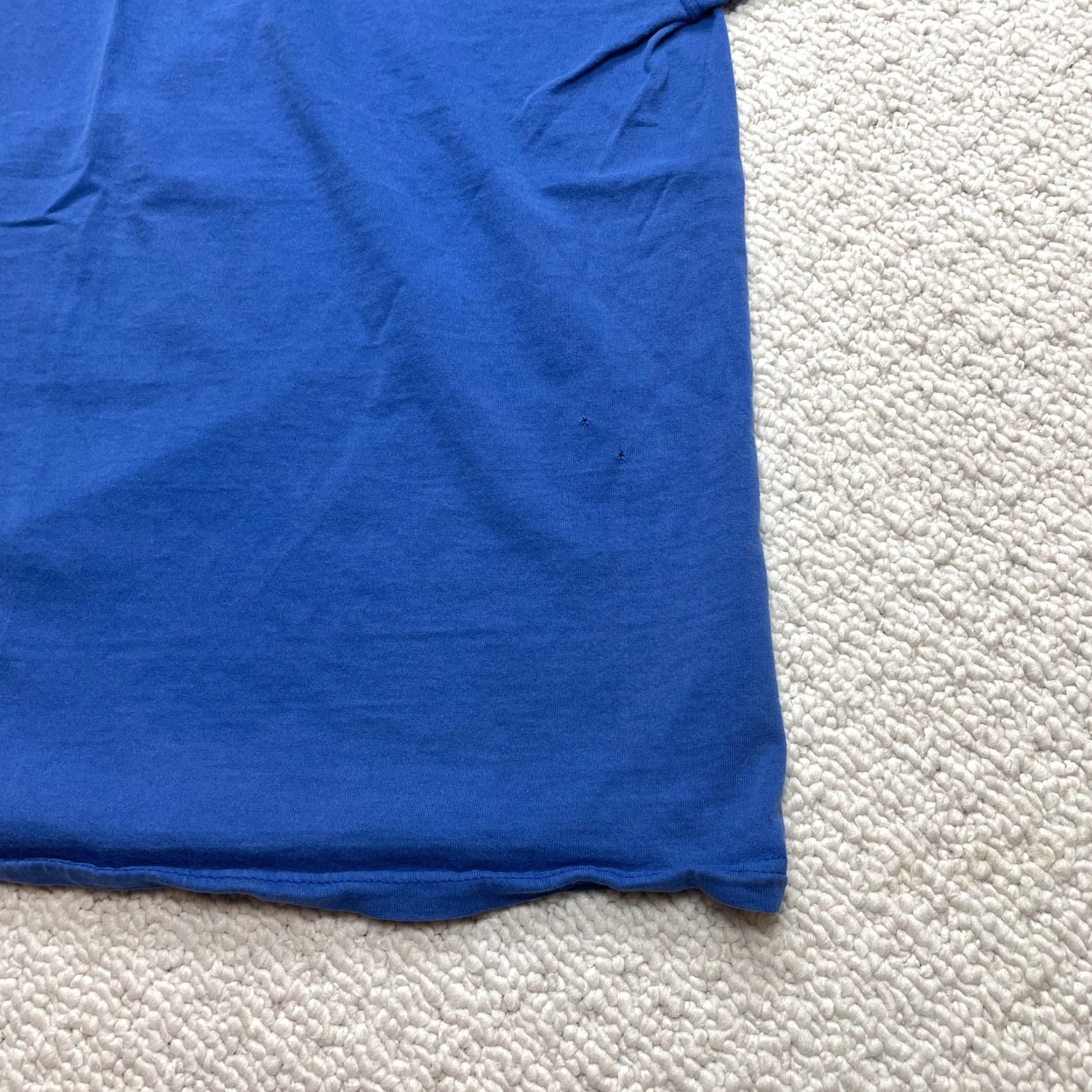 Fruit Of The Loom Fruit of the Loom Cotton Shirt Adult 2XL Blue Short Sleeve Crew Neck T-Shirt Mens Size US XXL / EU 58 / 5 - 3 Thumbnail