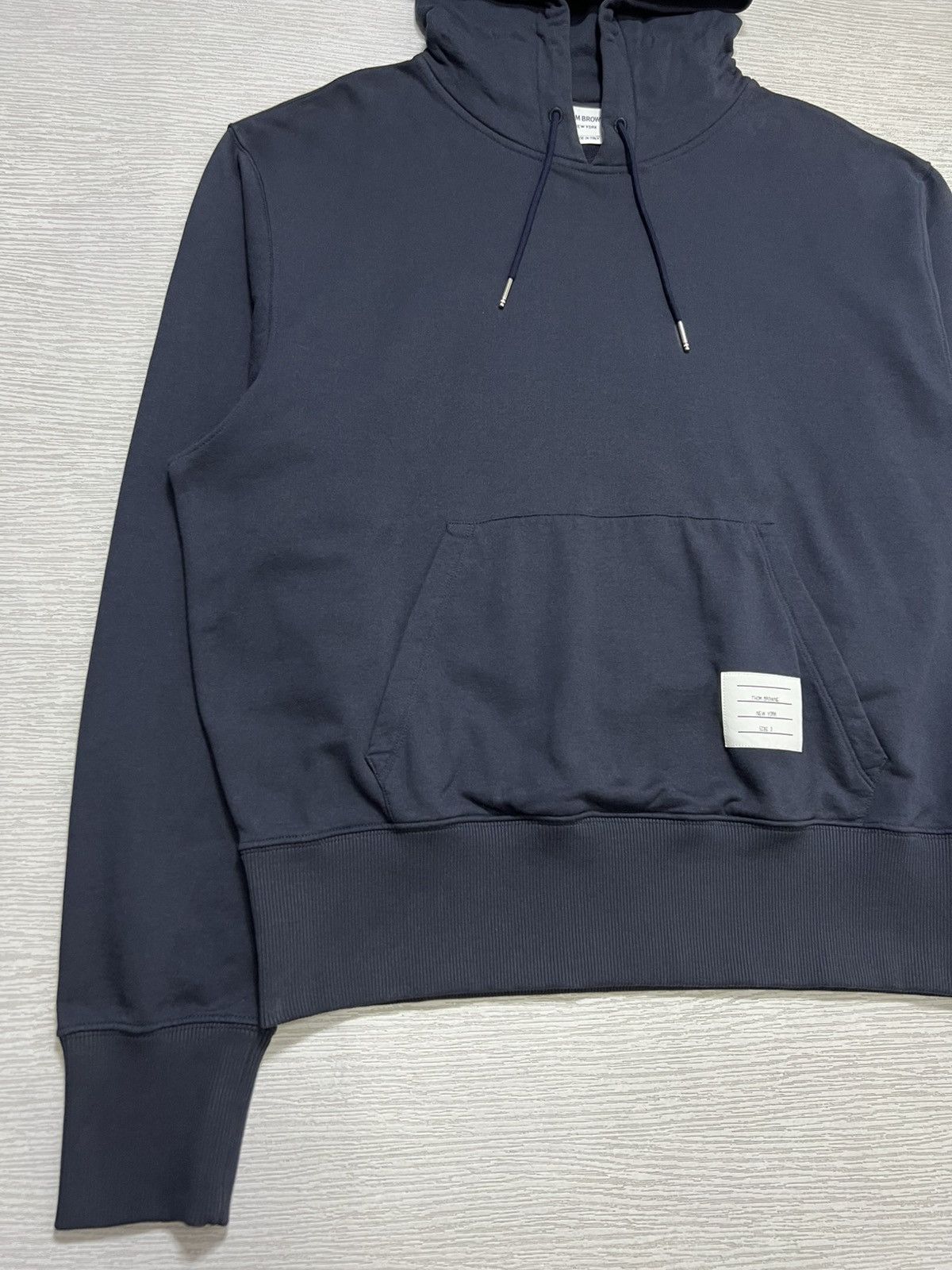 Thom Browne Thom Browne - Navy Blue Pullover Hoodie Size US L / EU 52-54 / 3 - 6 Thumbnail