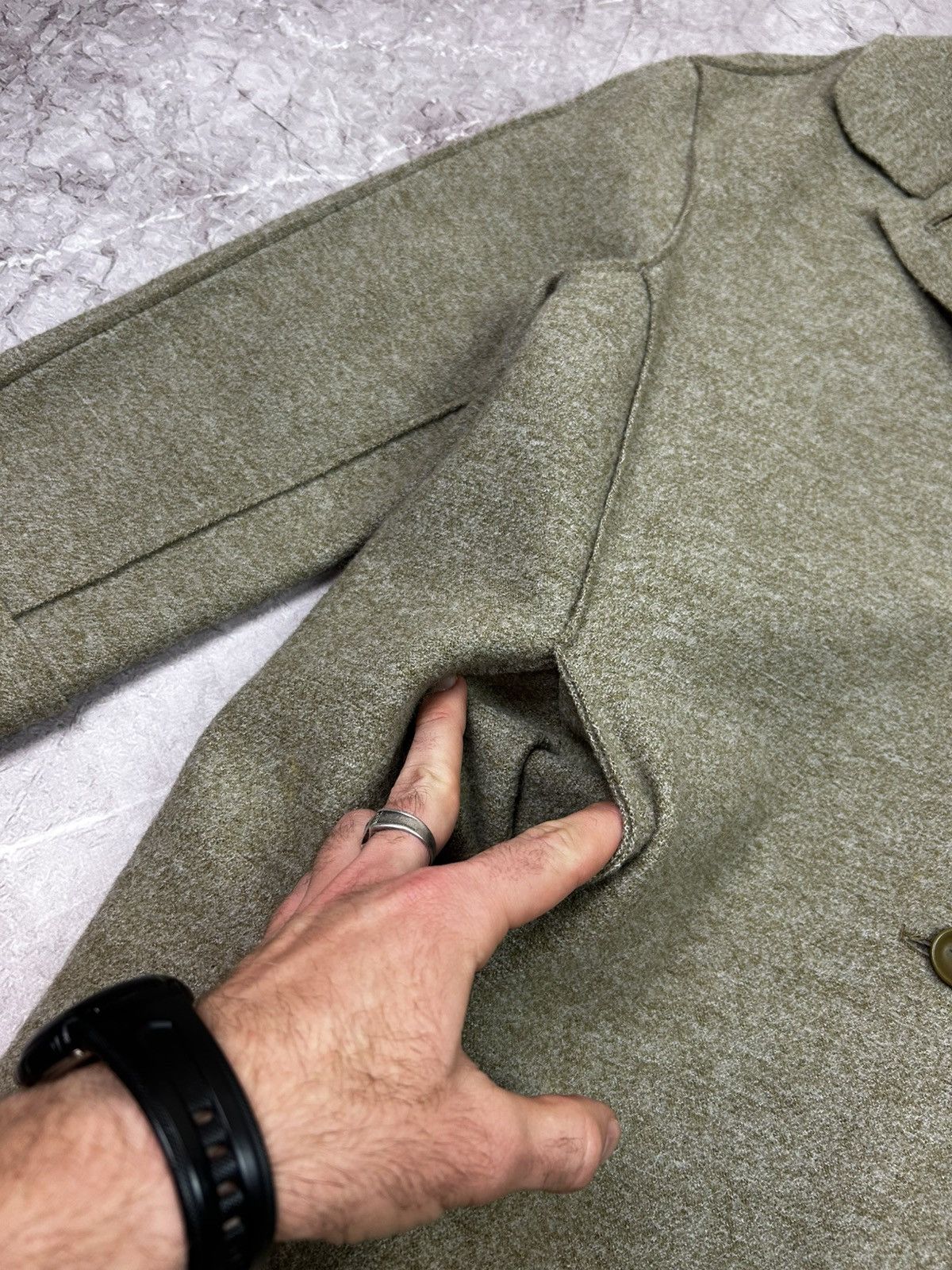 OSKA OSKA Coat Boiled Wool with Pockets Size 1 Heather Size M / US 6-8 / IT 42-44 - 5 Thumbnail