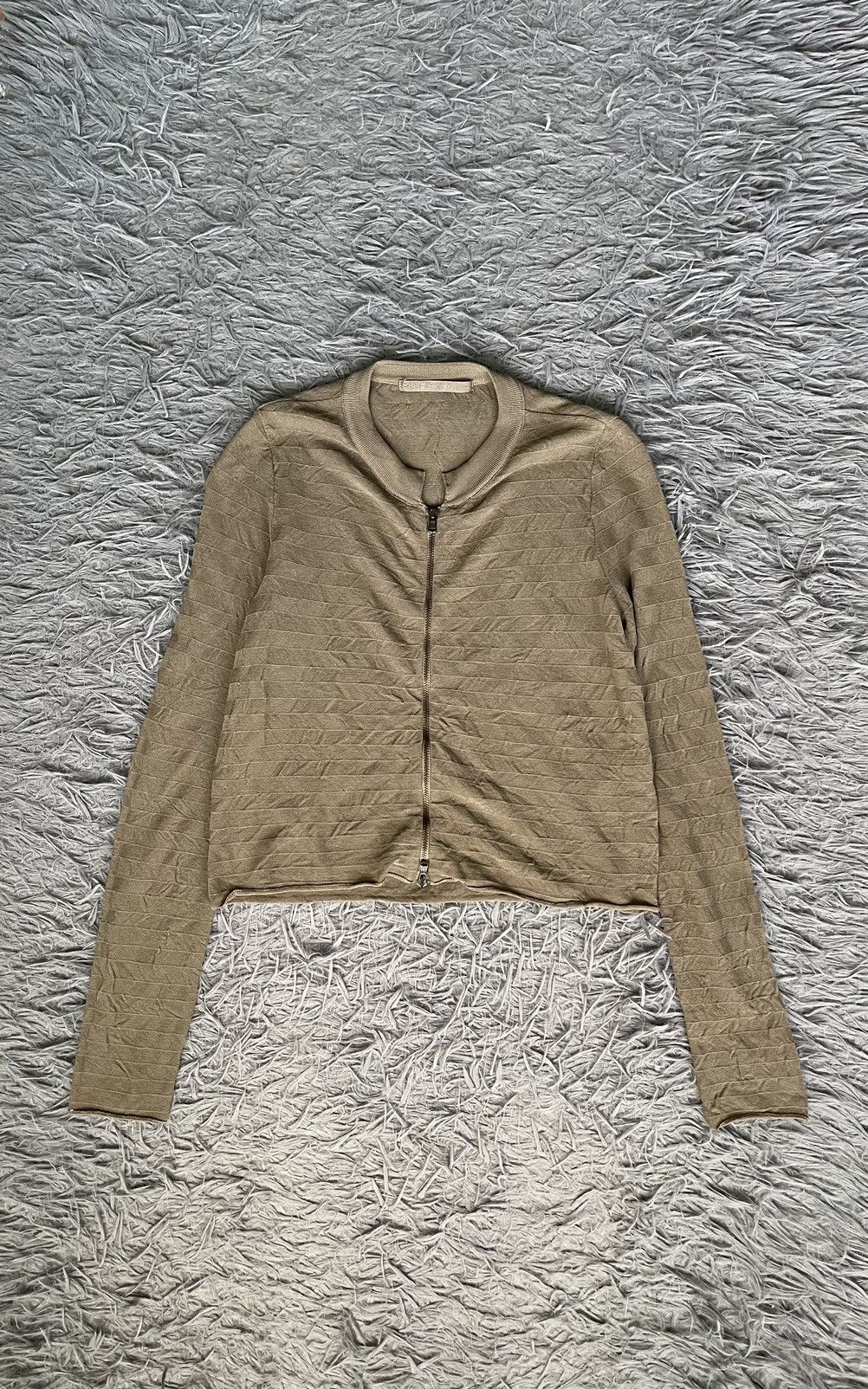 Transit par-such avant garde zip cardigan khaki