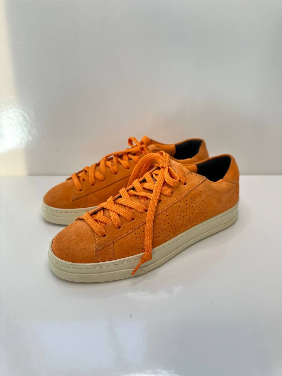 P448 P448 Jack Suede Orange Low Top Sneakers & Trainers US 6.5 Size US 6.5 / IT 36.5 - 1 Thumbnail
