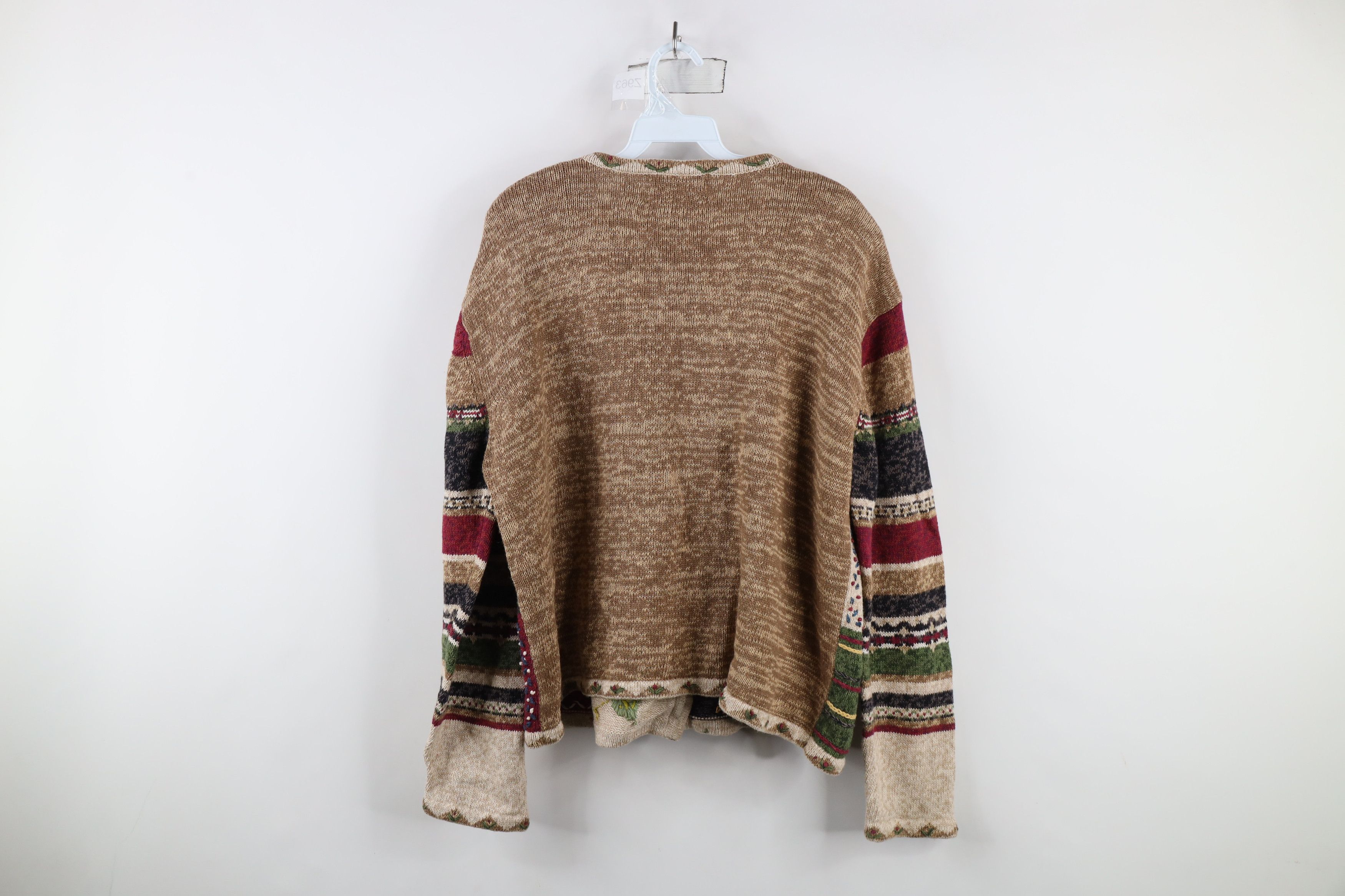 Vintage Vintage Y2K Country Primitive Flower Cardigan Sweater Size XL / US 12-14 / IT 48-50 - 9 Thumbnail