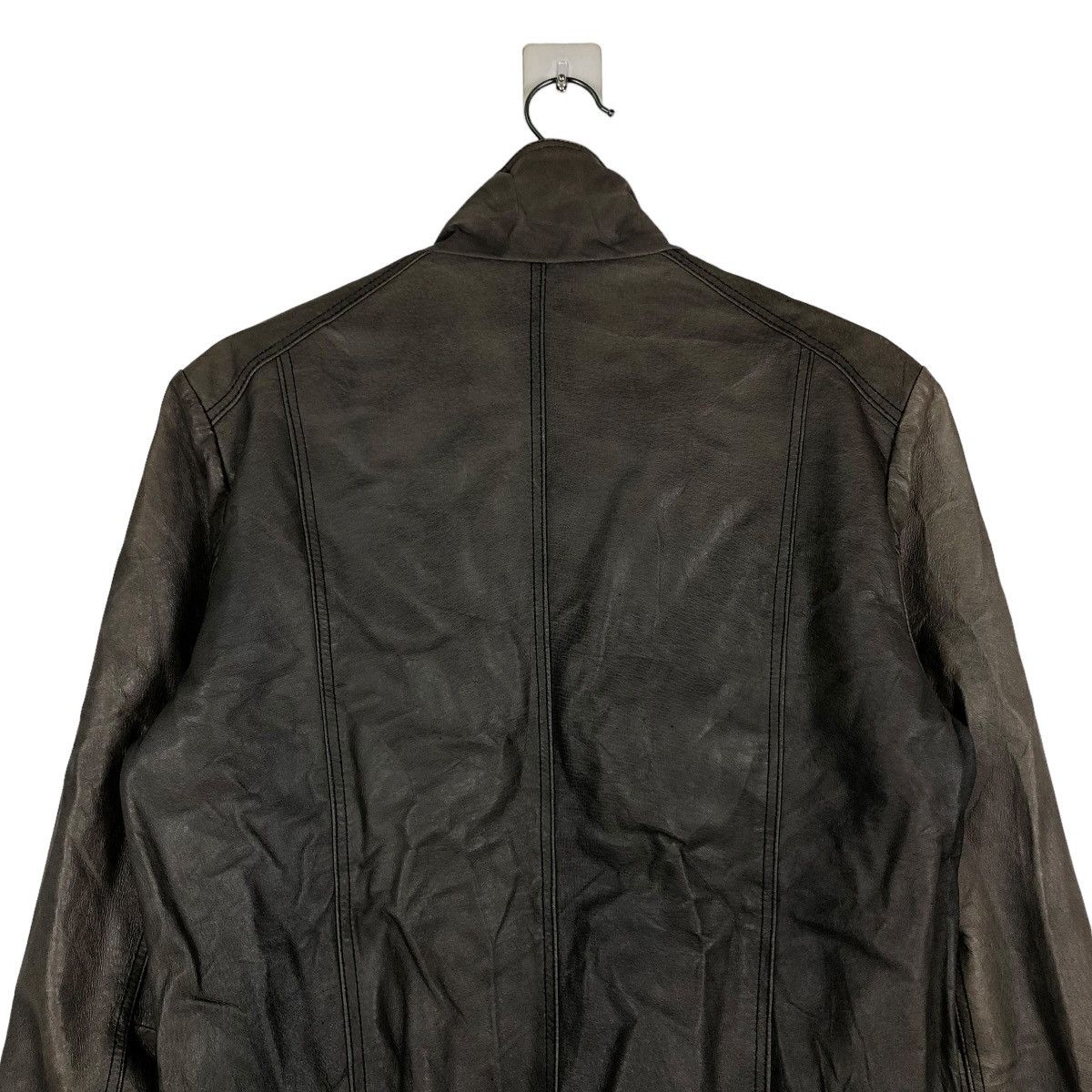 Japanese Brand 🔥VINTAGE CROPPED BIKER LEATHER JACKET PIGSKINS LIDAH JAPAN Size US S / EU 44-46 / 1 - 11 Thumbnail