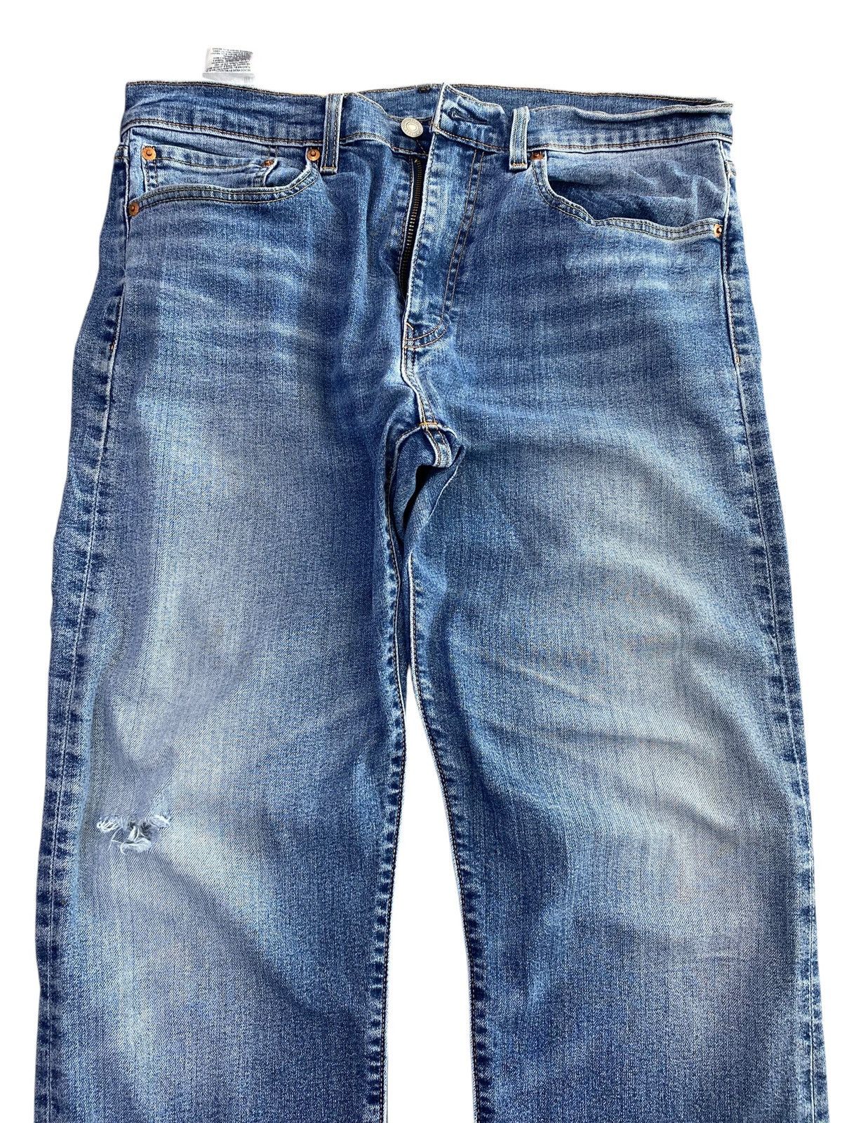 Levi's Vintage Levi’s 502 Blue Acid Wash Style Ripped Jeans Size US 34 / EU 50 - 2 Thumbnail