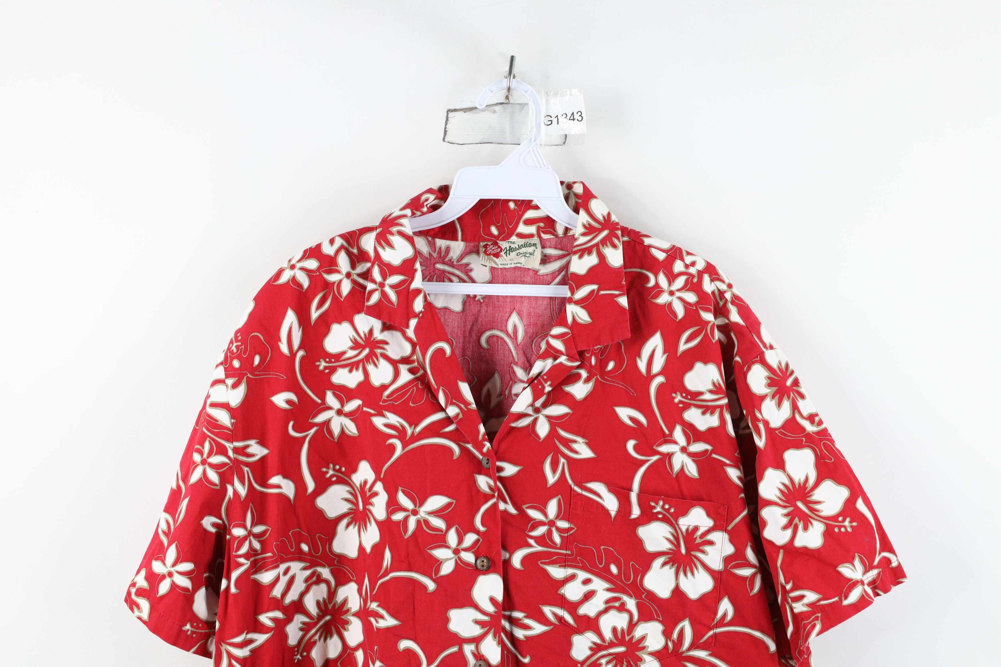Vintage Vintage 90s Streetwear Flower Luau Hawaiian Button Shirt USA Size XL / US 12-14 / IT 48-50 - 2 Thumbnail