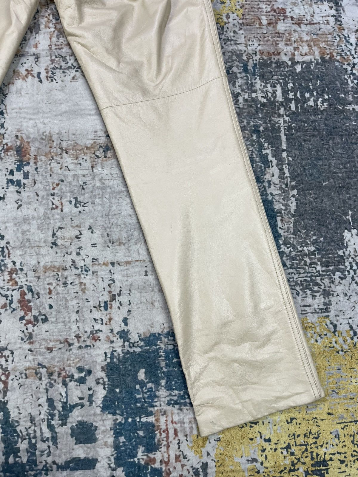 Genuine Leather Le Panier Marque Deposee Leather Pants Size 24" / US 00 / IT 34 - 8 Thumbnail