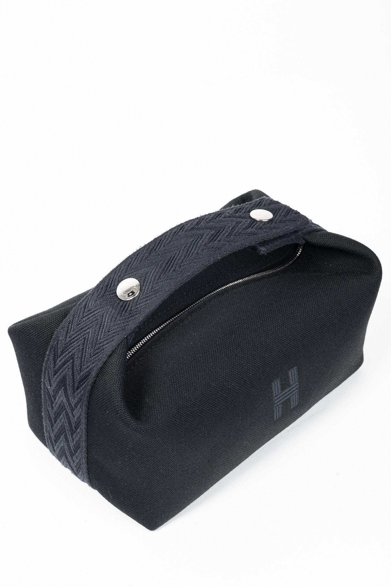 Hermes Hermes Bride-a-Brac Small Model Canvas & Chevron Strap Case Size ONE SIZE - 6 Thumbnail