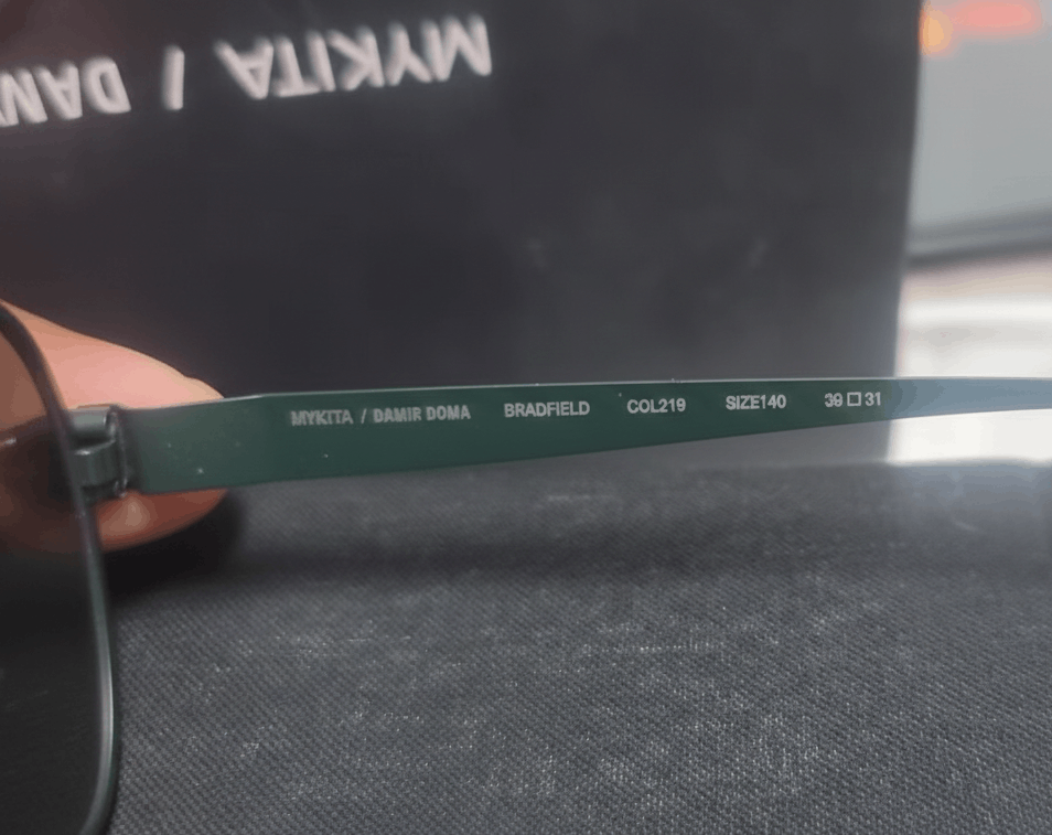 Mykita mykita x damir doma bradfield sunglasses green / gold Size ONE SIZE - 3 Thumbnail