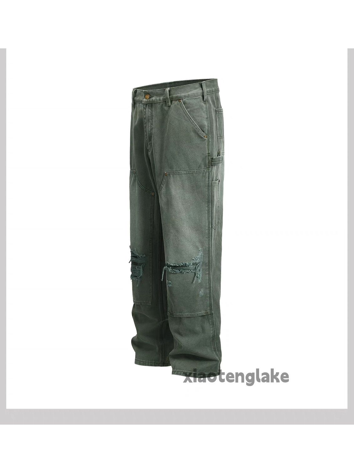 Vintage washed faded loose baggy skate hiphop carpenter jeans Size US 34 / EU 50 - 10 Thumbnail