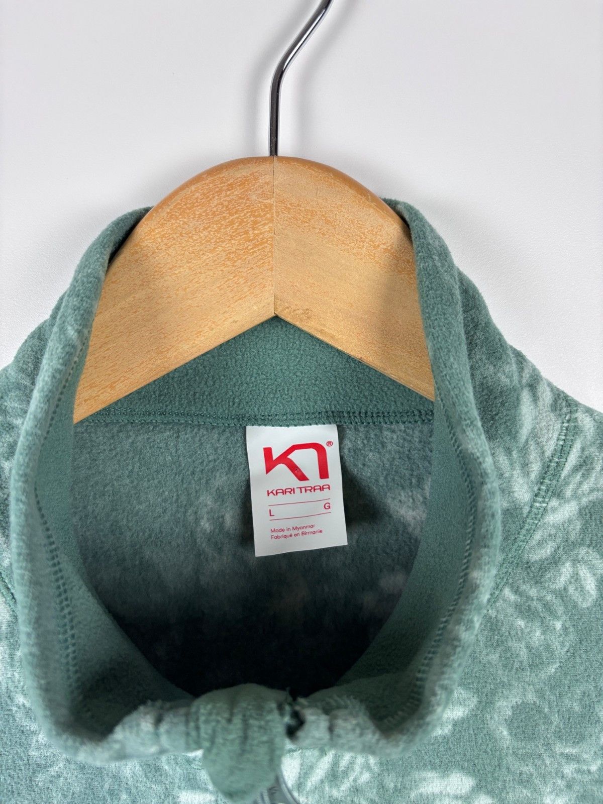 Other Kari Traa Dina Fleece Murk Floral Polartec Pullover Green L Size L / US 10 / IT 46 - 4 Thumbnail