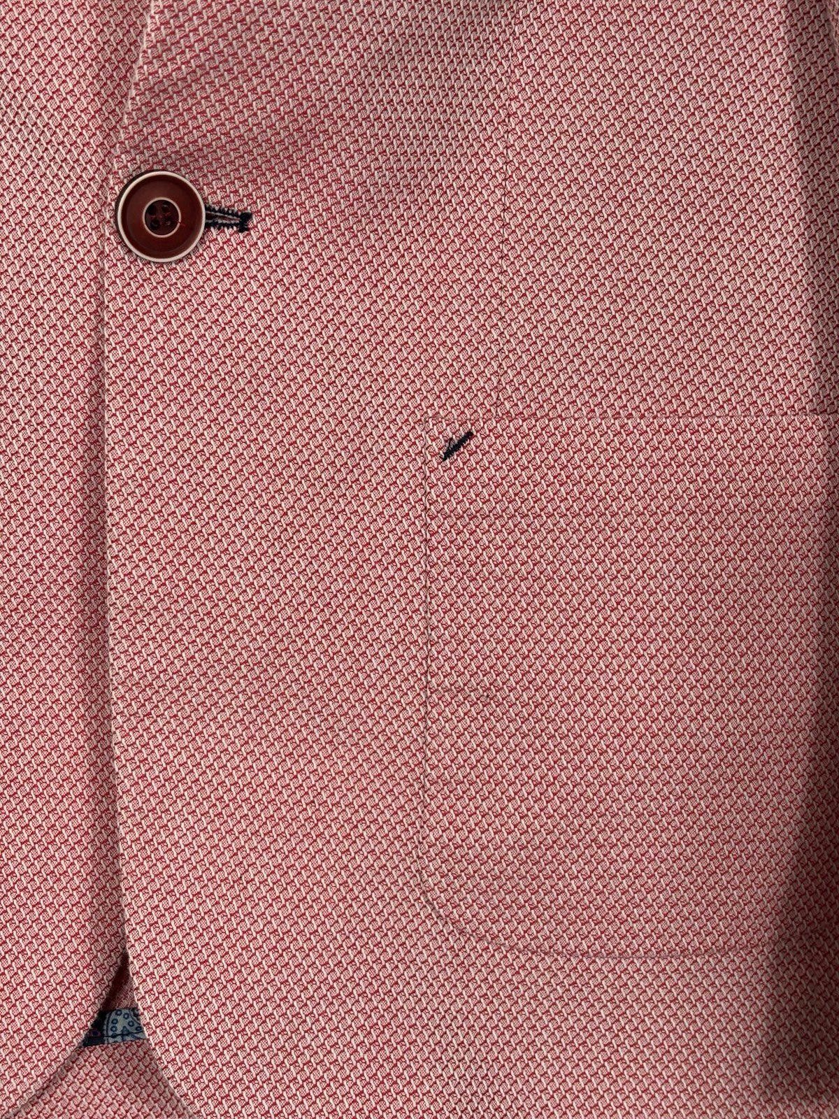 Other Boys Pink Textured Blazer with Paisley Lining Size 8/9 Size US M / EU 48-50 / 2 - 4 Thumbnail