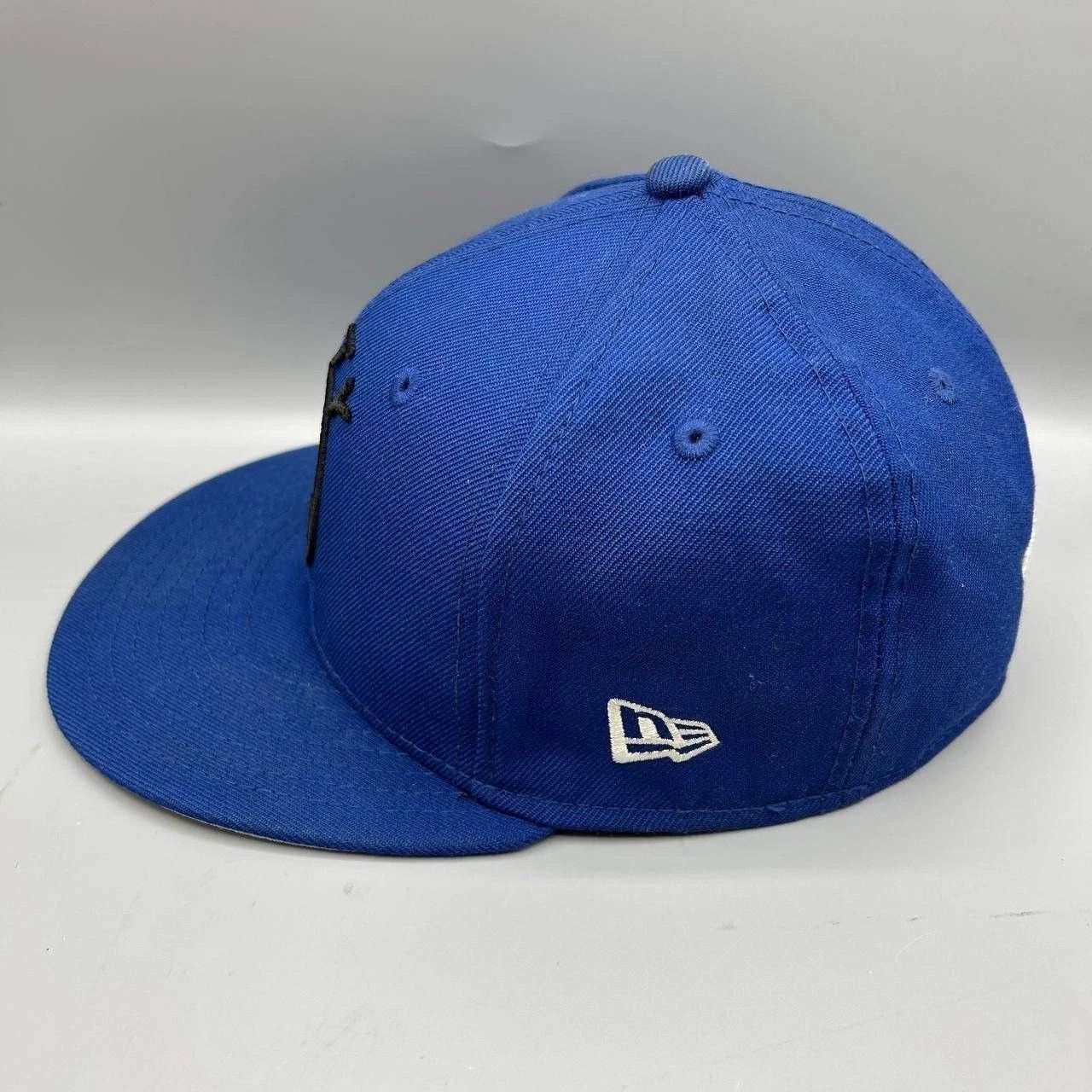 New Era Golden State Warriors GSW Hat Men 7 Blue NBA Fitted Cap Wool Size ONE SIZE - 8 Thumbnail