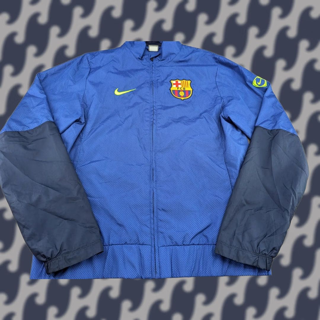 Nike Nike FC Barcelona Track Jacket Mens Sz M Full Zip Football Blue Size US M / EU 48-50 / 2 - 1 Thumbnail