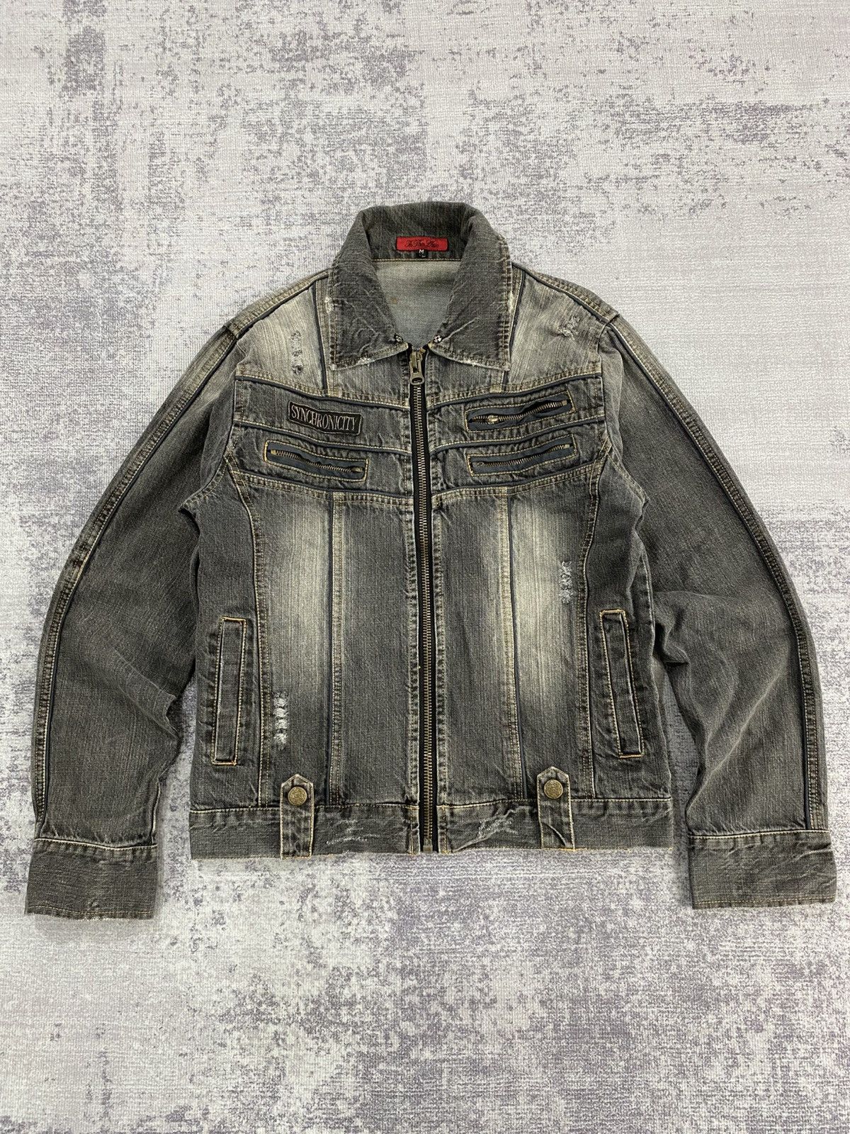 In The Attic In The Attic denim wash jacket strape Size US M / EU 48-50 / 2 - 8 Thumbnail