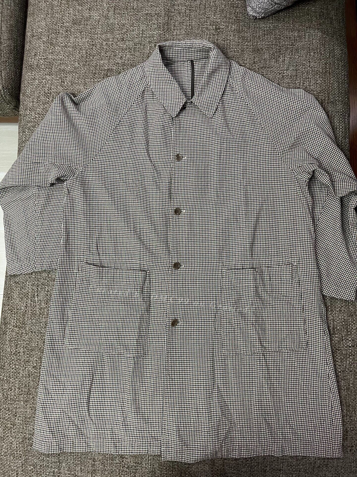 Steven Alan Steven Alan Houndstooth Drop-Shoulder Trench Size US XL / EU 56 / 4 - 1 Thumbnail