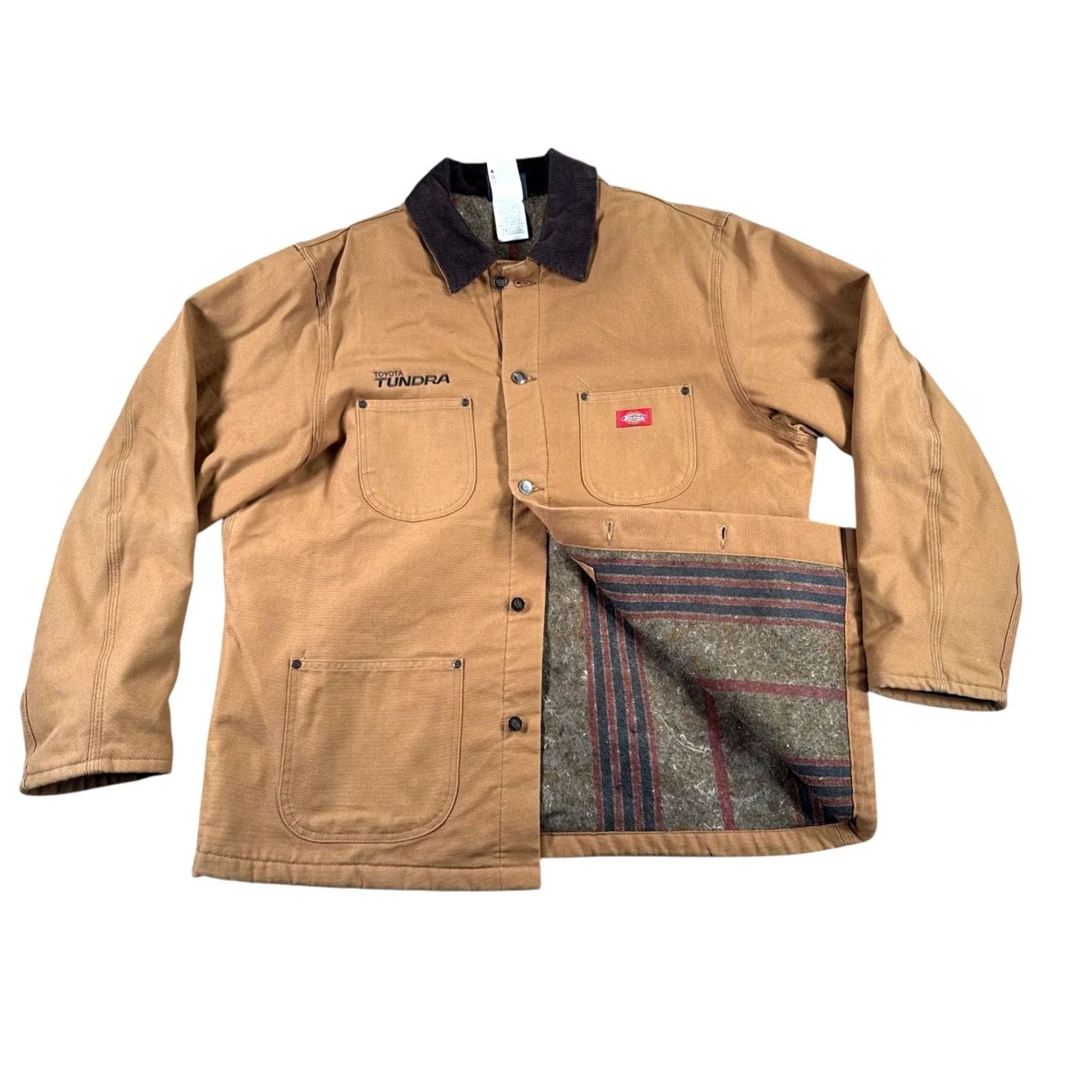Dickies VTG Dickies Detroit Style Jacket Bomber Mens XL Brown Canvas Quilted Lined 90s Outdoor Workwear Size US XL / EU 56 / 4 - 2 Thumbnail