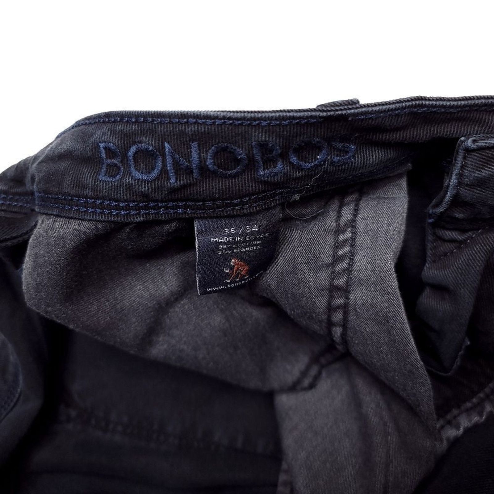 Bonobos Y2K Bonobos Straight Leg Jeans Mens 35x32 Navy Stretch Size US 35 - 3 Thumbnail