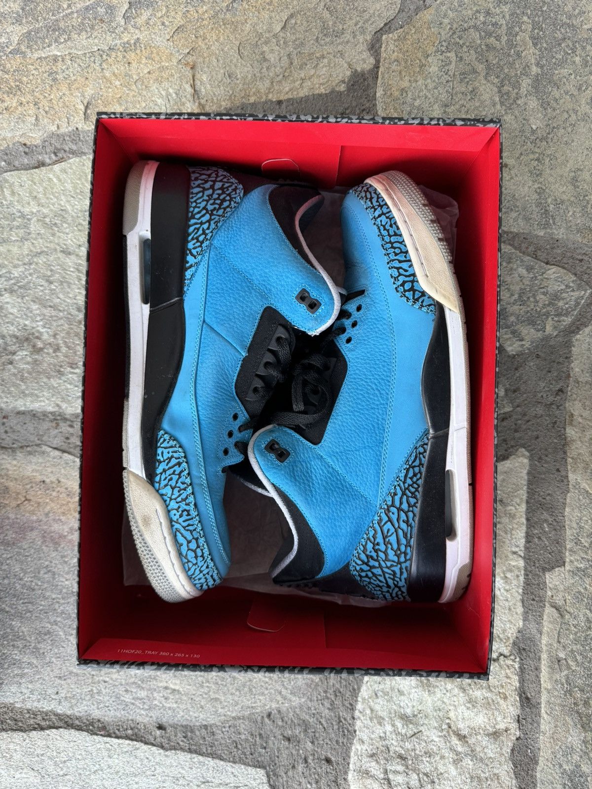 image of Jordan Brand 3 Powder Blue Shoes, Men's (Size 14)