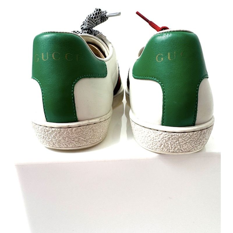 Gucci Disney x Gucci New Ace Donald Duck Patch Sneakers Size 4.5 Size US 4.5 / IT 34.5 - 8 Thumbnail