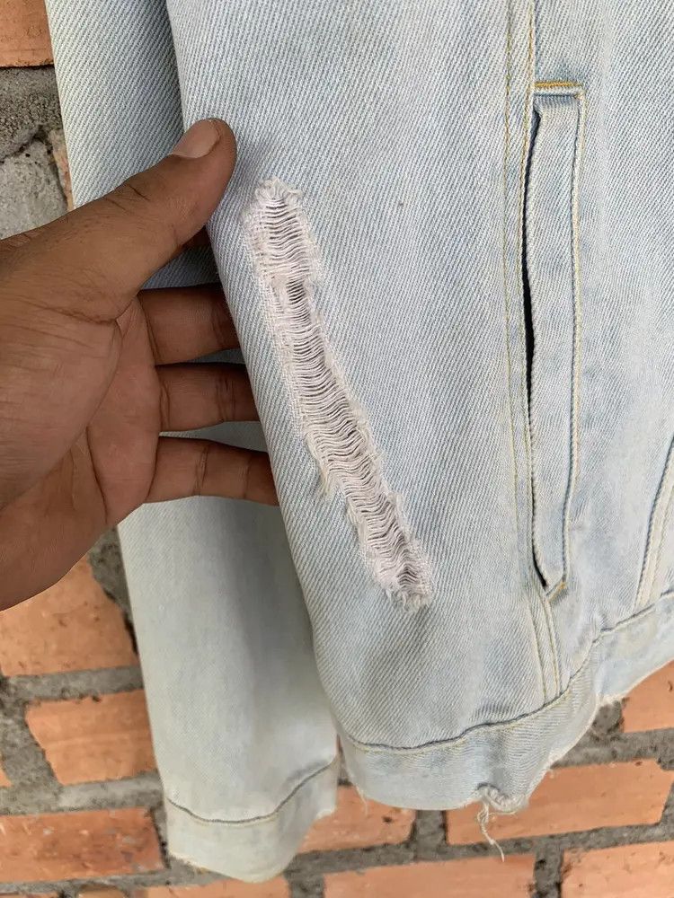Misbhv SS16 ripped DRAINED washed blue denim jacket Size US M / EU 48-50 / 2 - 12 Thumbnail